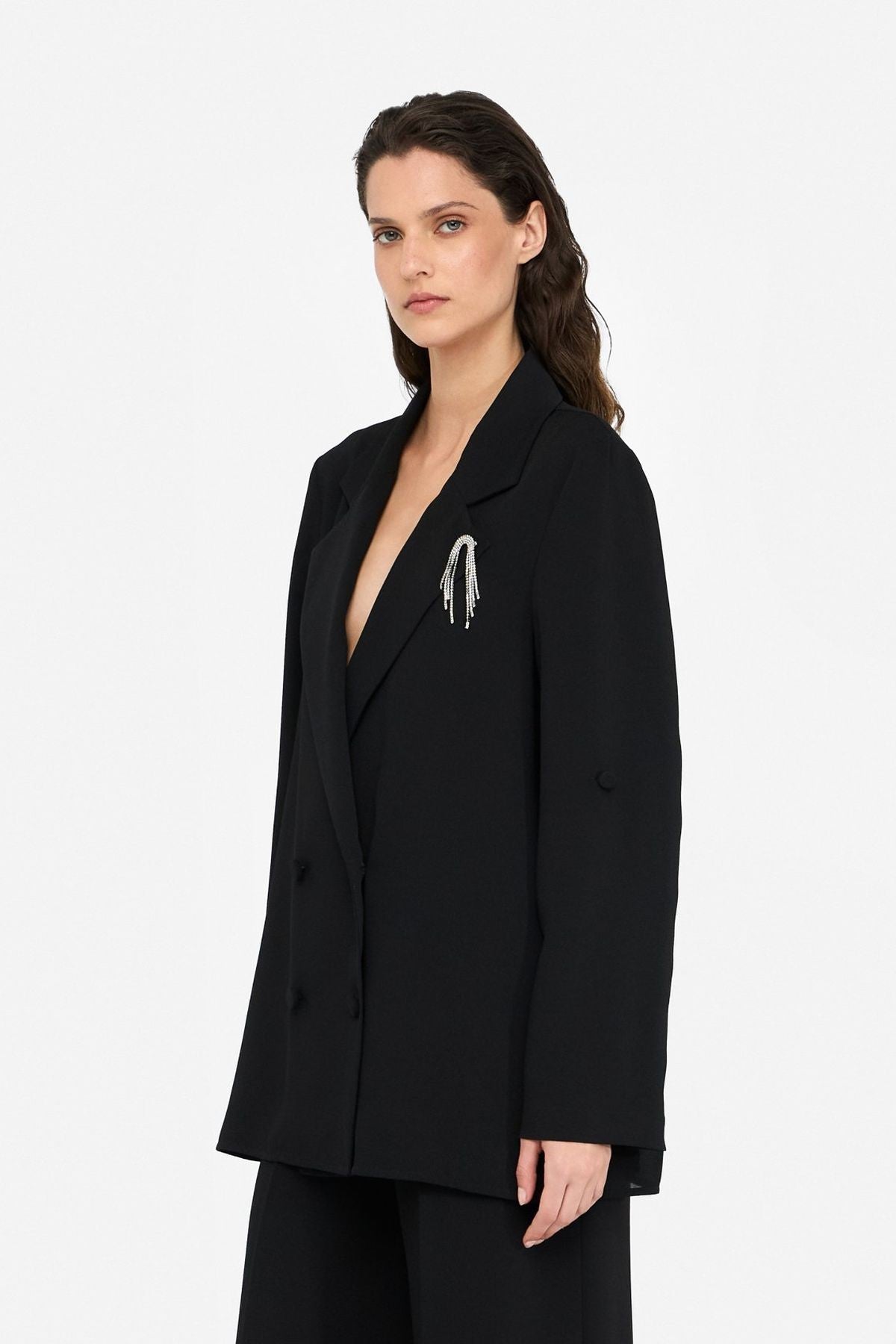 Liu Jo Sırtı Şifon Blazer Ceket