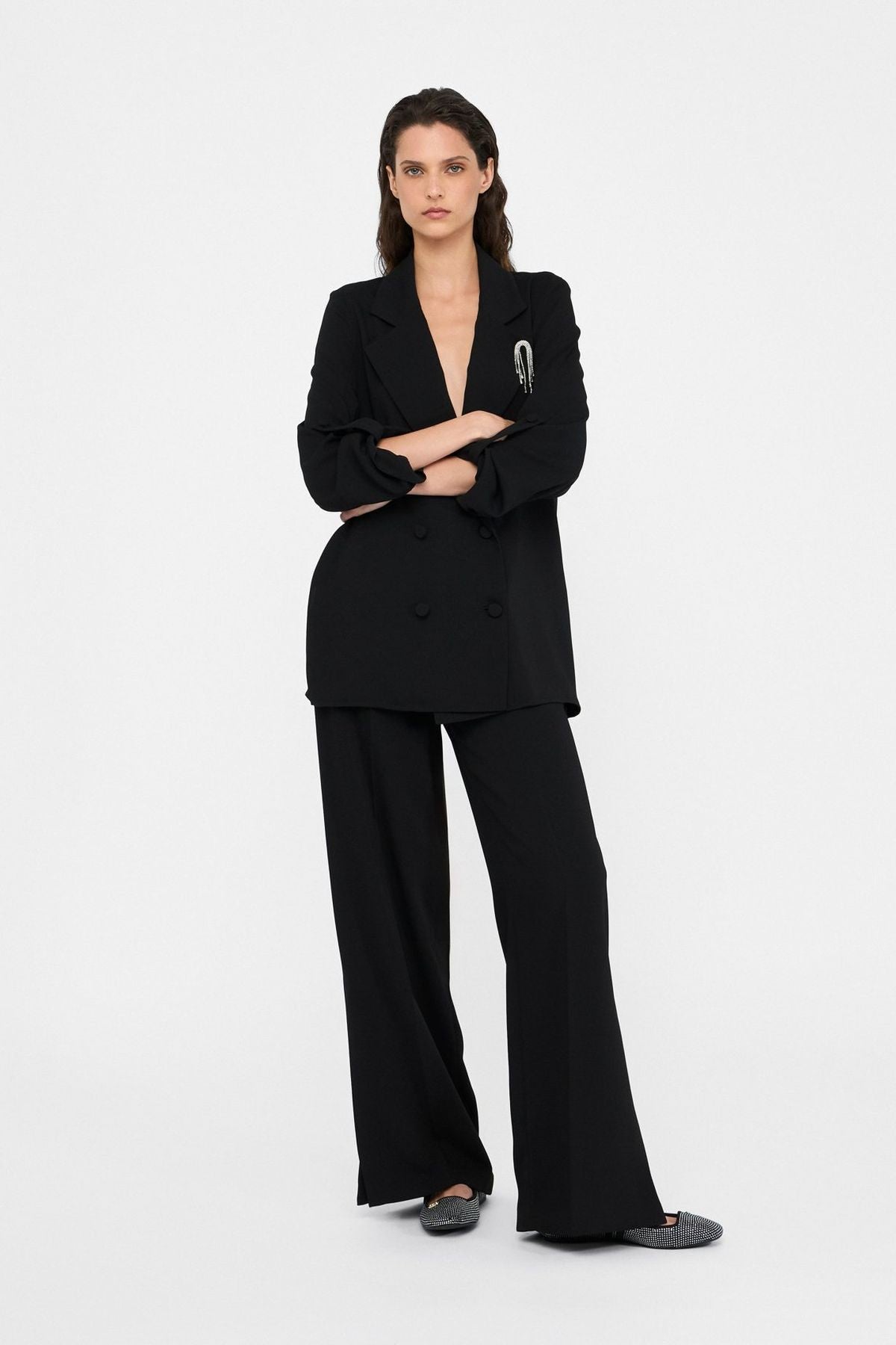 Liu Jo Sırtı Şifon Blazer Ceket