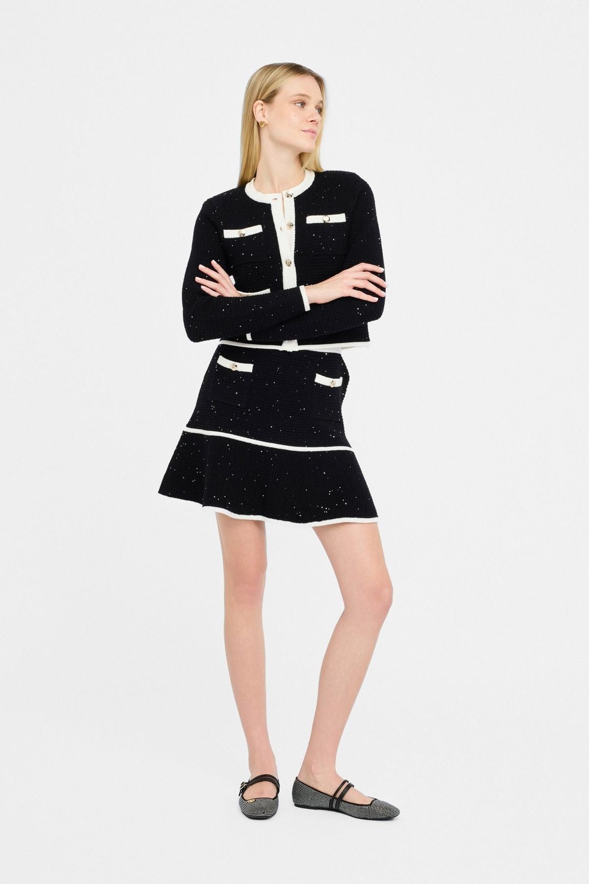 Liu Jo Lurex Triko Mini Etek