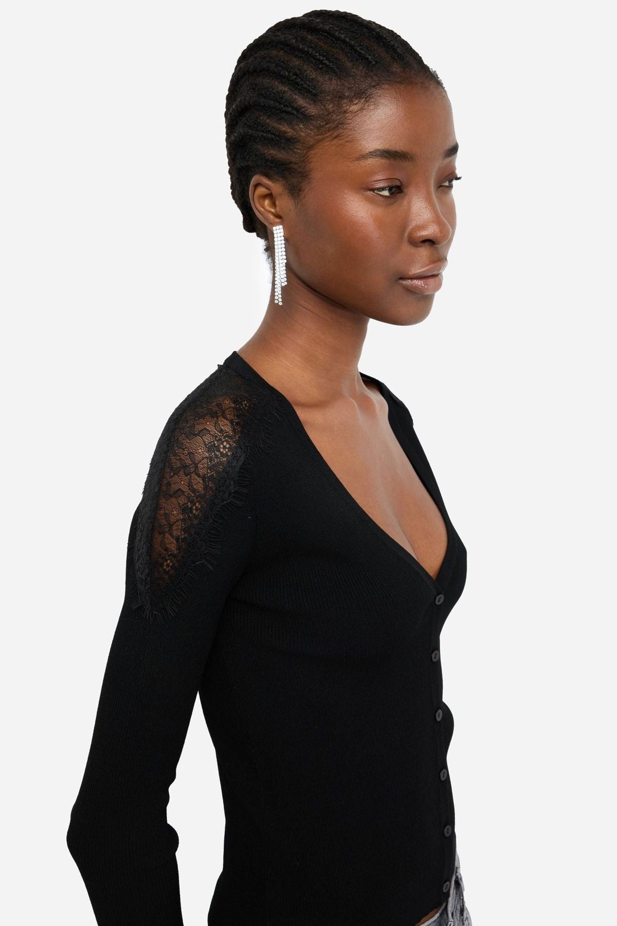 Liu Jo Uzun Kollu Dantelli Hırka