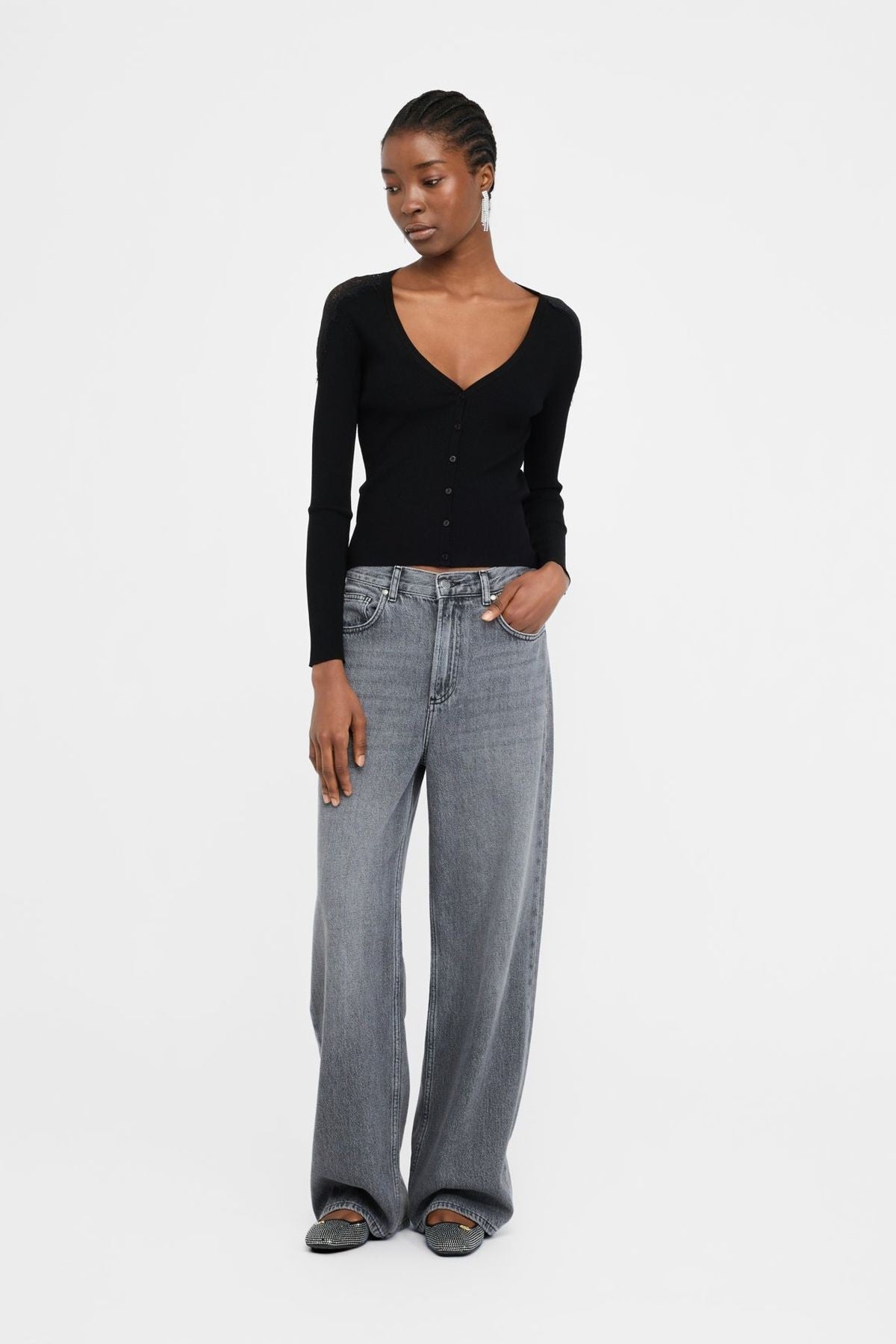 Liu Jo Uzun Kollu Dantelli Hırka