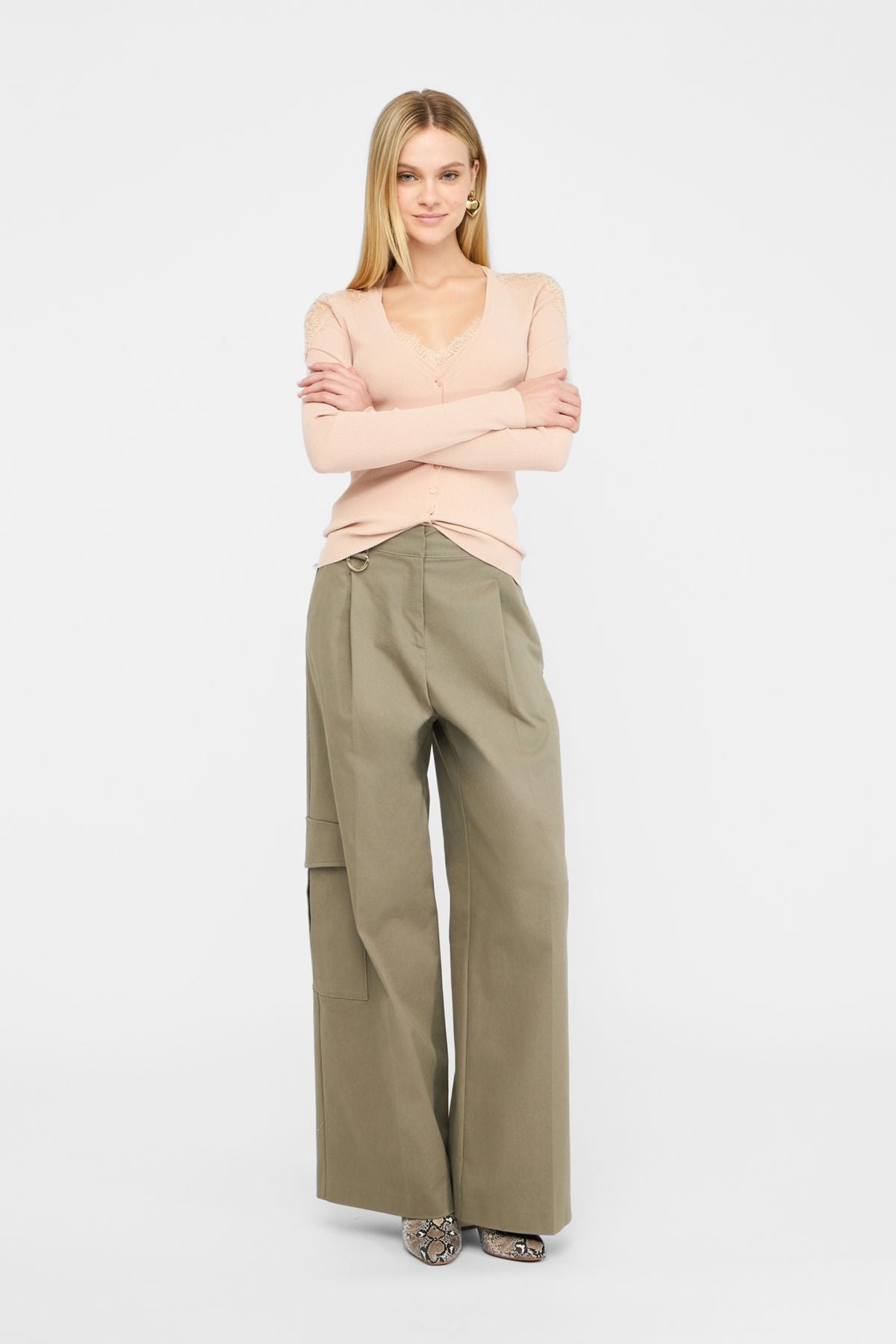 Liu Jo Uzun Kollu Dantelli Hırka