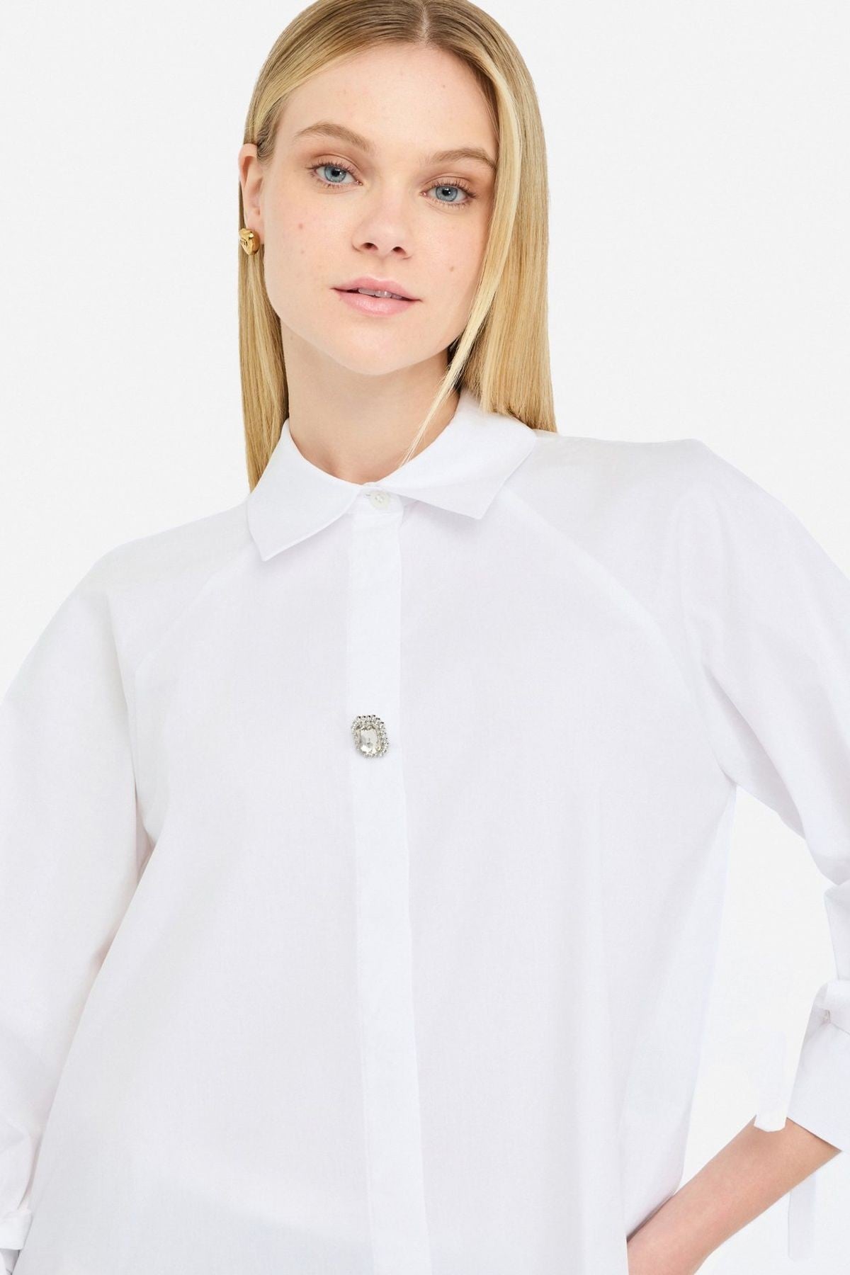 Liu Jo Beyaz Poplin Gömlek