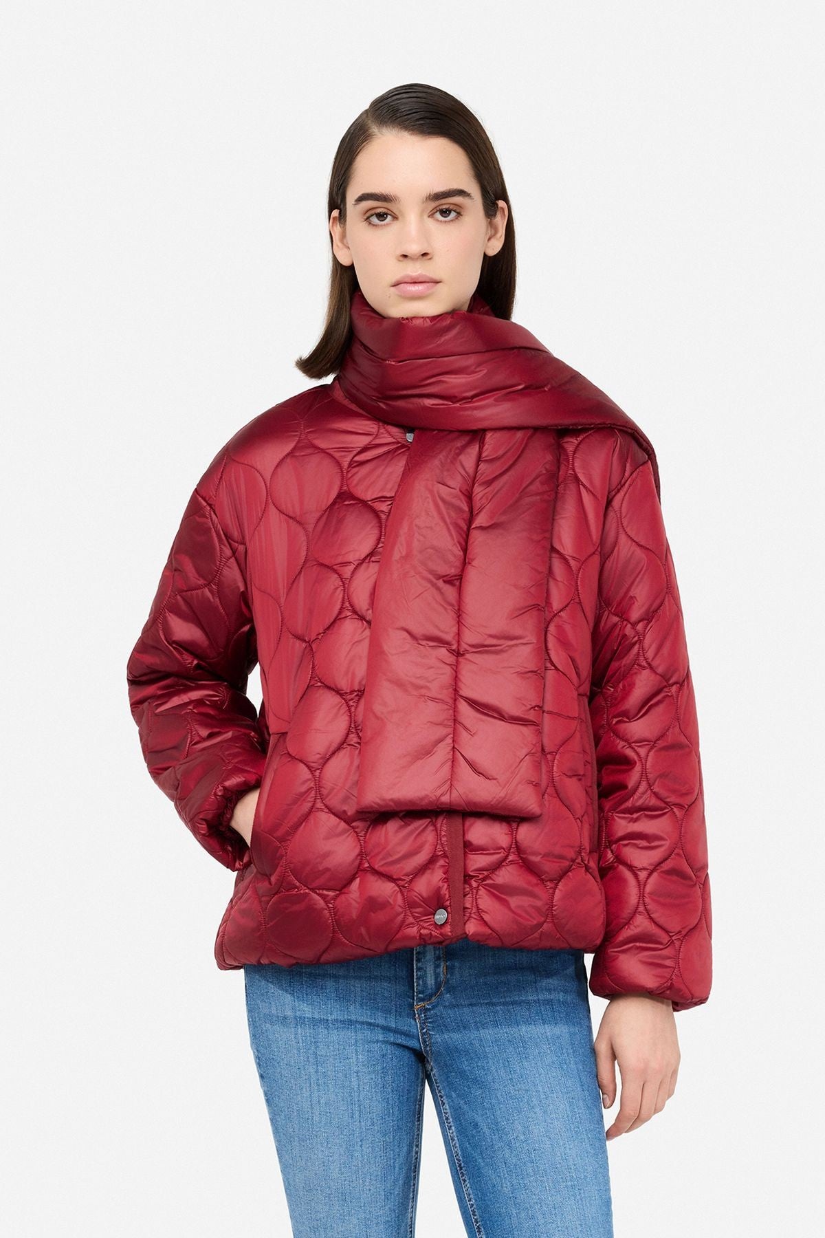 Liu Jo Atkılı Kapitone Mont