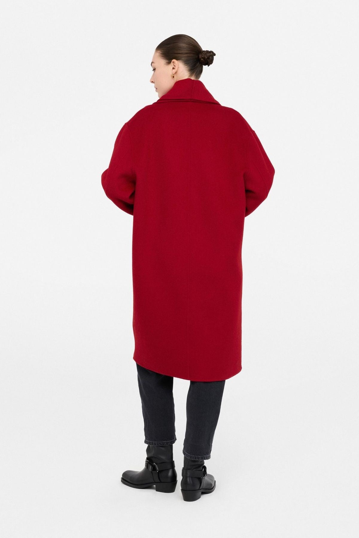 Liu Jo Atkılı Yün Palto