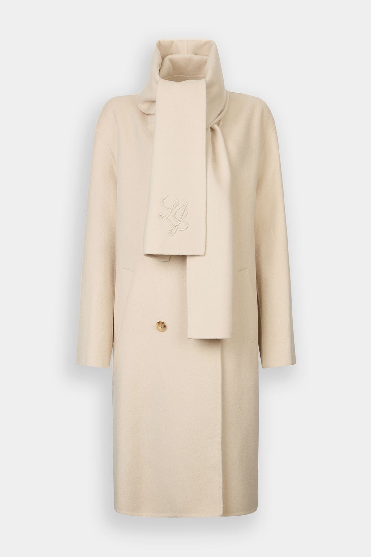 Liu Jo Atkılı Yün Palto