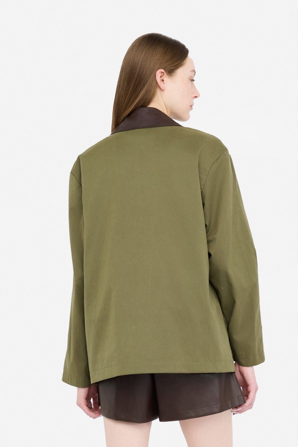 Liu Jo Pamuklu İçi Yelekli Yeşil Ceket