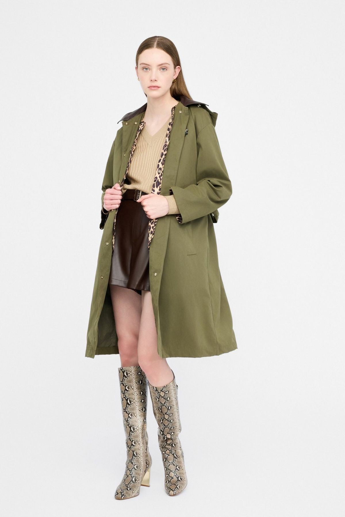 Liu Jo Yeşil Uzun Parka