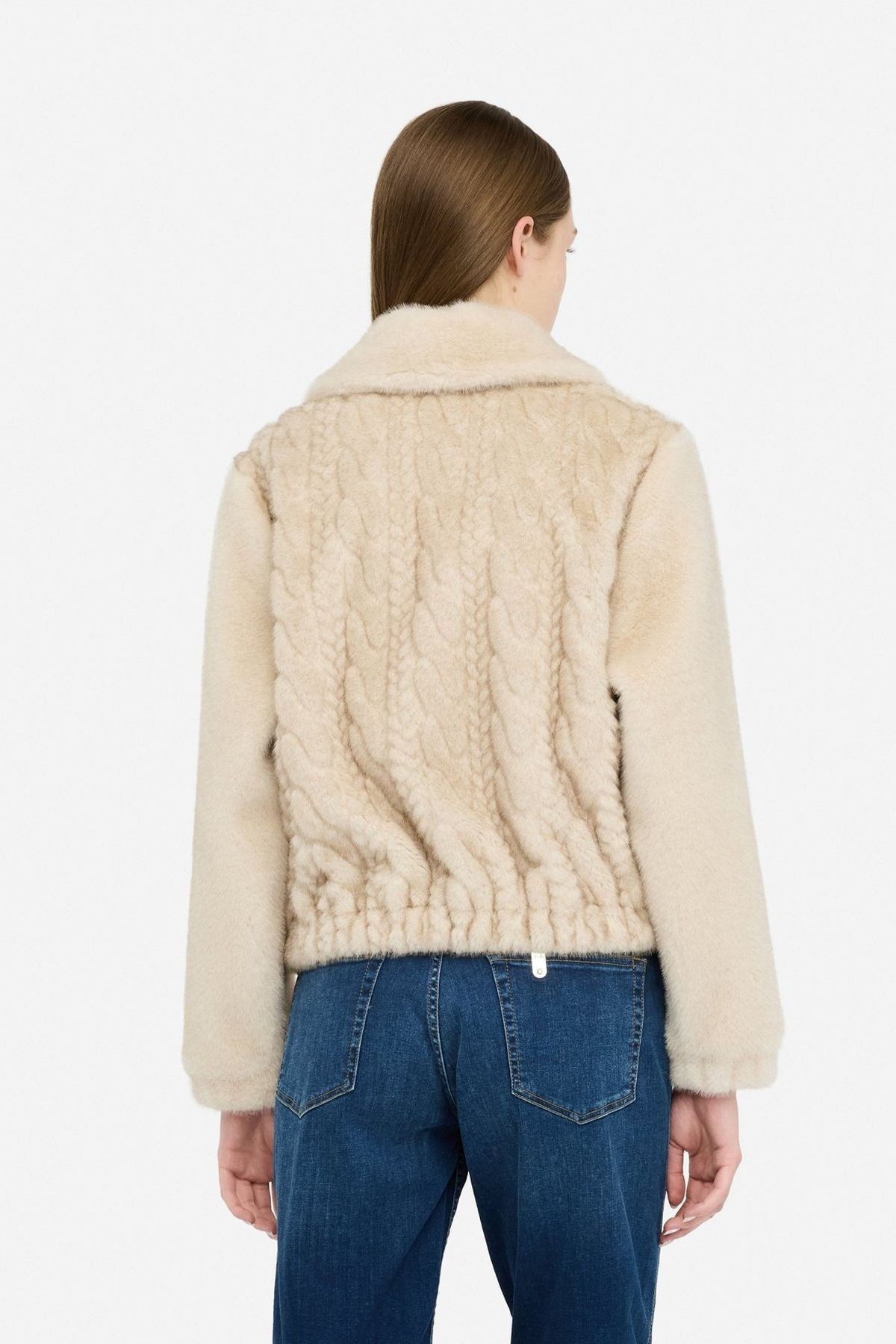 Liu Jo Örgü Detaylı Teddy Bomber Ceket