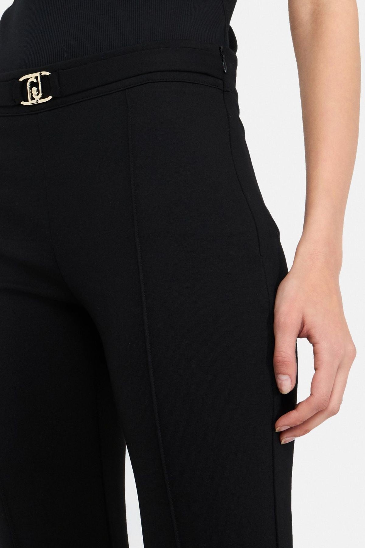 Liu Jo Logo Kemerli Flare Paça Pantolon