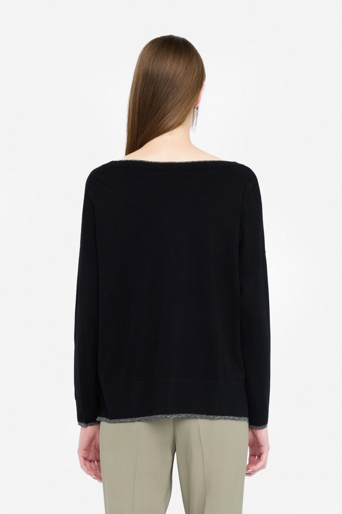 Liu Jo Lurex Detalı Viskon Triko