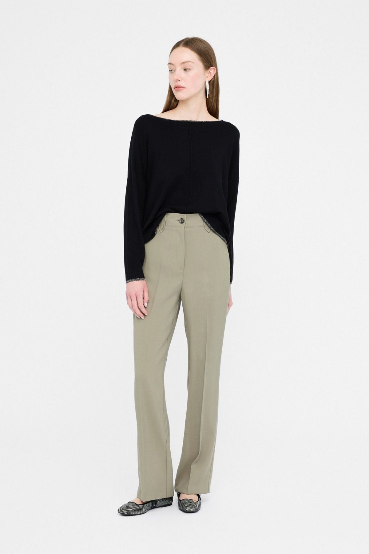 Liu Jo Lurex Detalı Viskon Triko