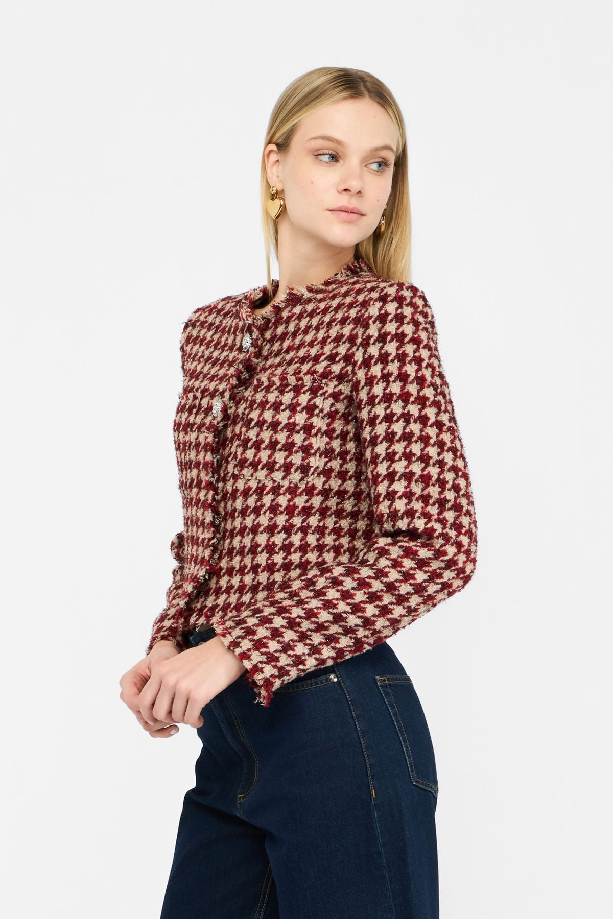 Liu Jo Kazayağı Desenli Ceket