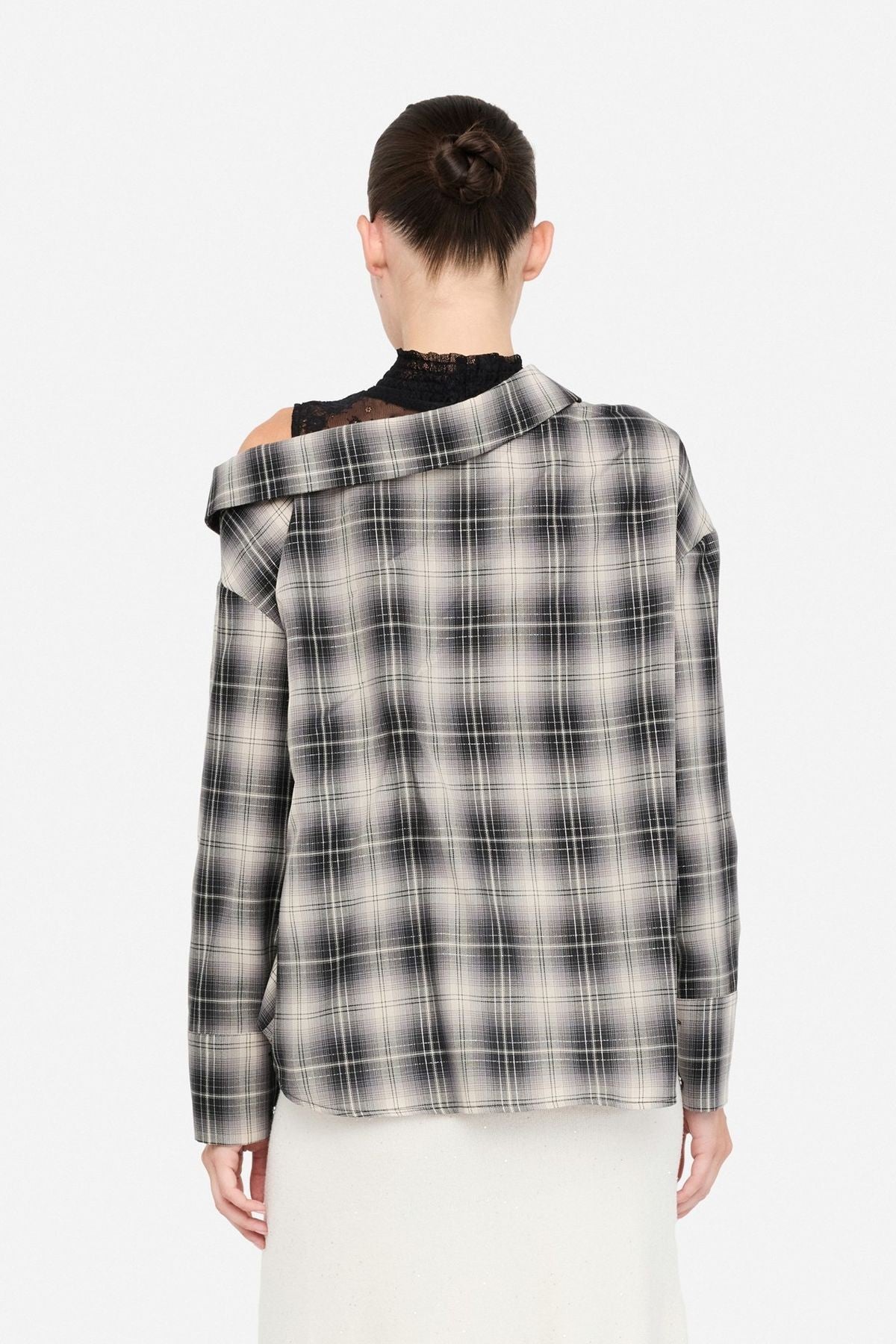 Liu Jo Dantel Detaylı Kareli Gömlek