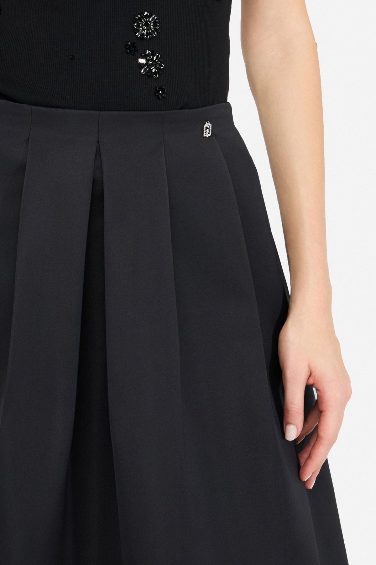 Liu Jo Boncuk İşlemeli Tafta Etek