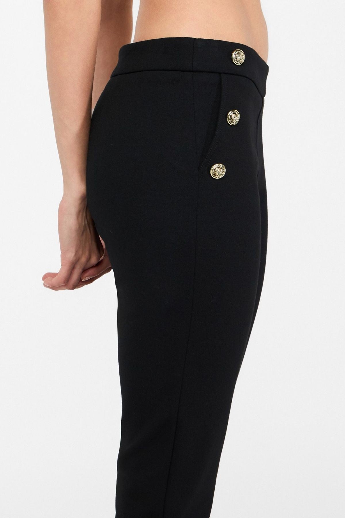 Liu Jo Düğmeli Dar Kesim Pantolon