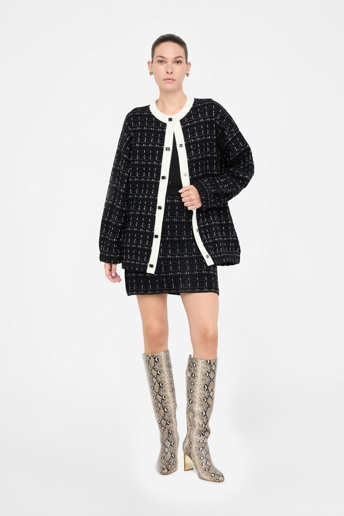 Liu Jo Düğmeli Triko Ceket