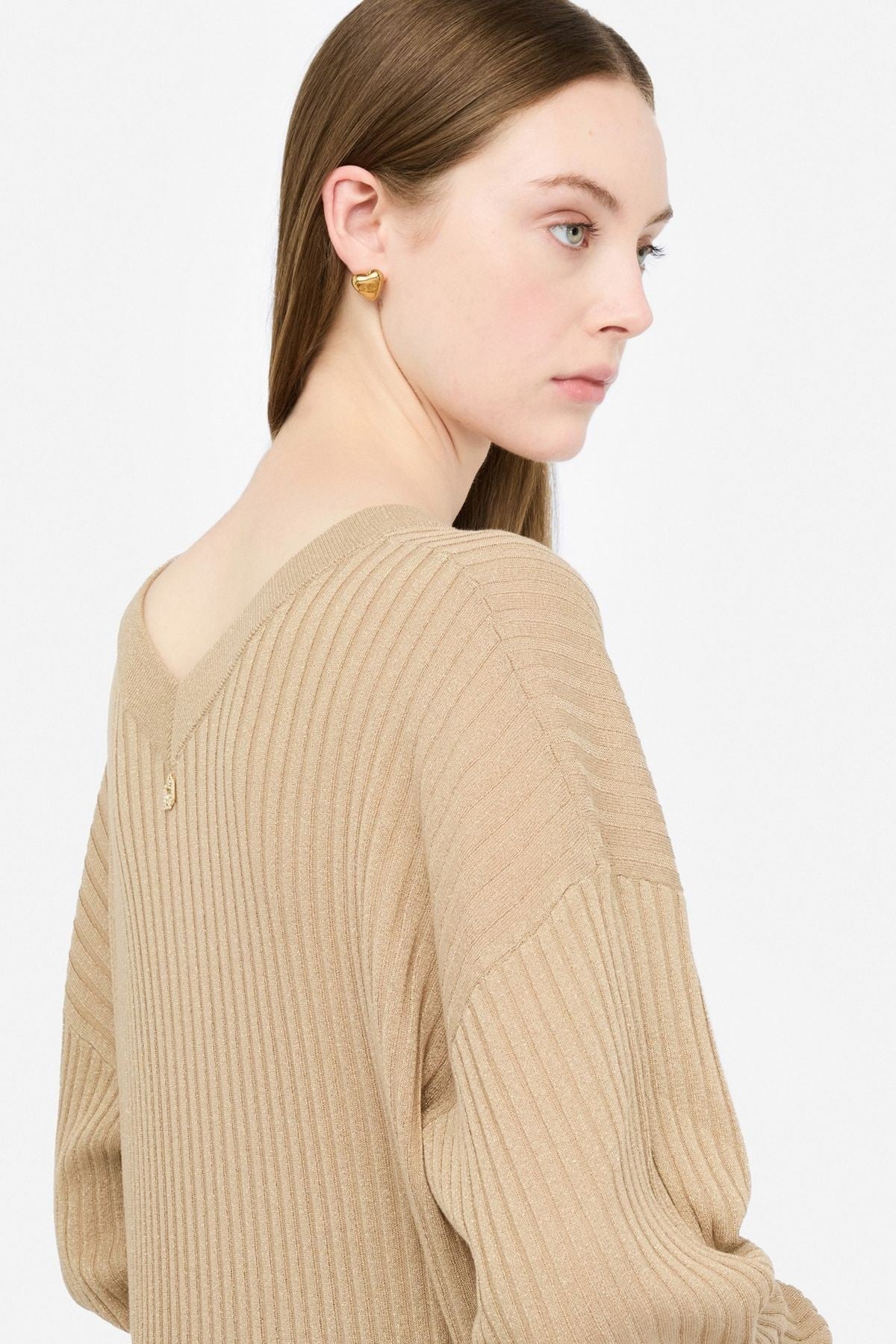 Liu Jo Lurex V Yaka Triko