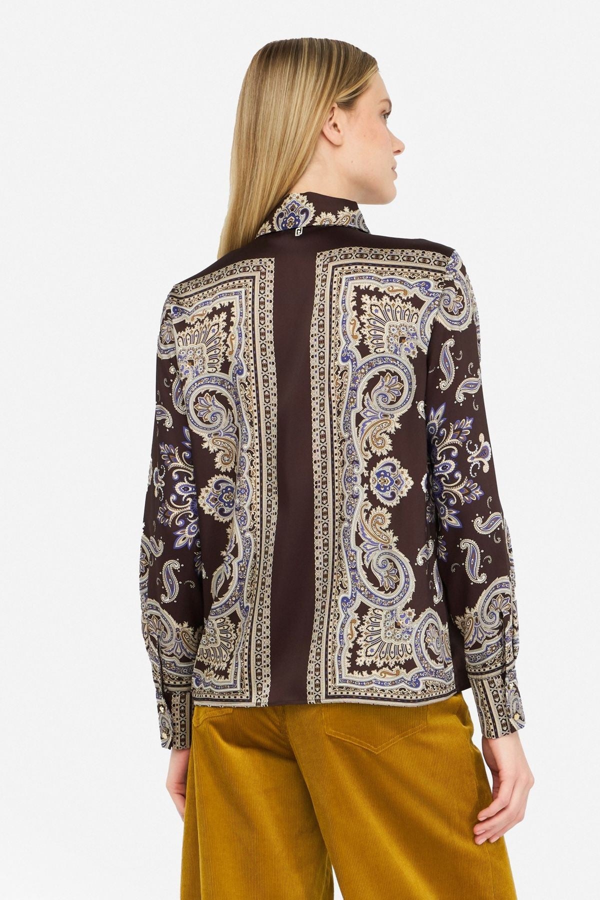 Liu Jo Şal Desenli Saten Gömlek