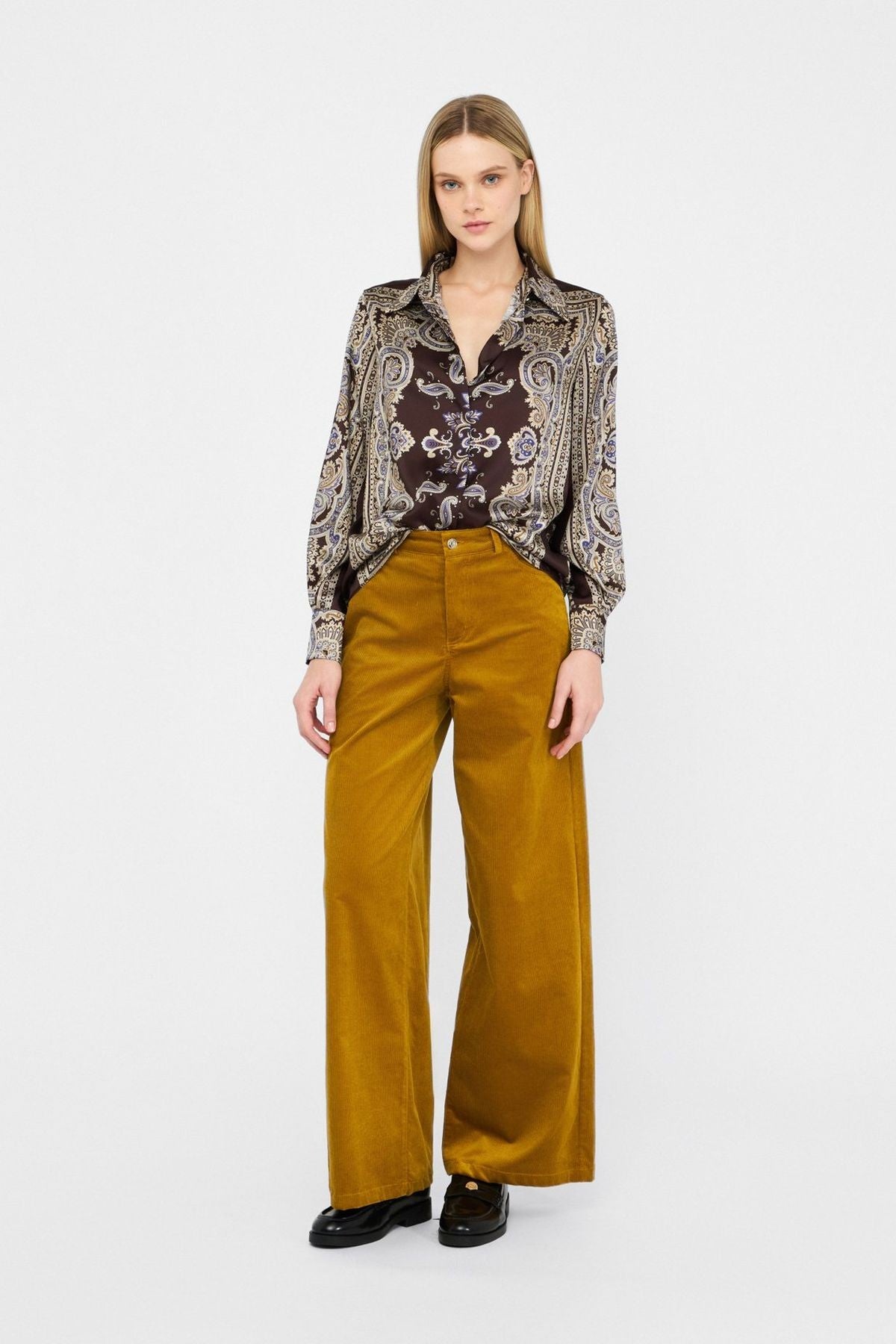 Liu Jo Şal Desenli Saten Gömlek