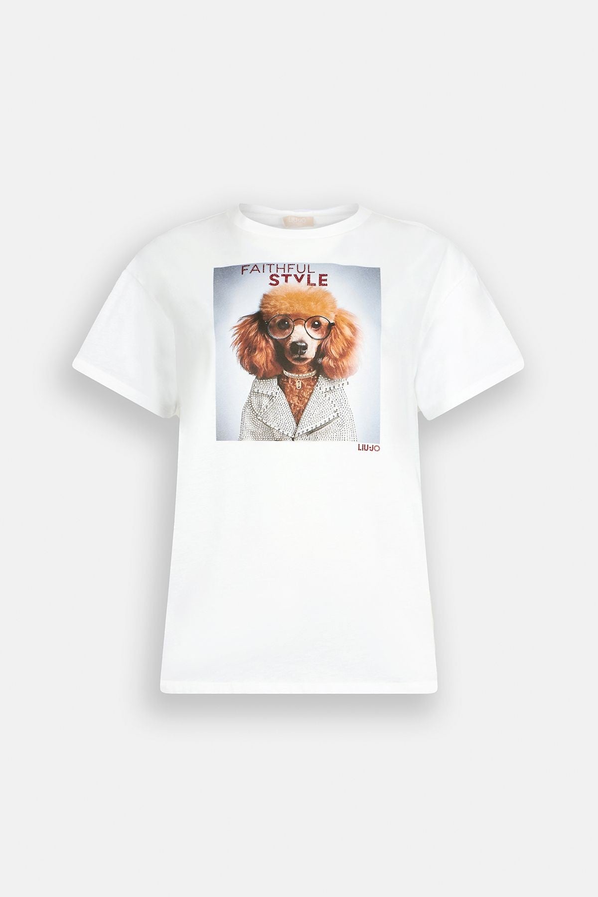 Liu Jo Köpek Desenli T-shirt