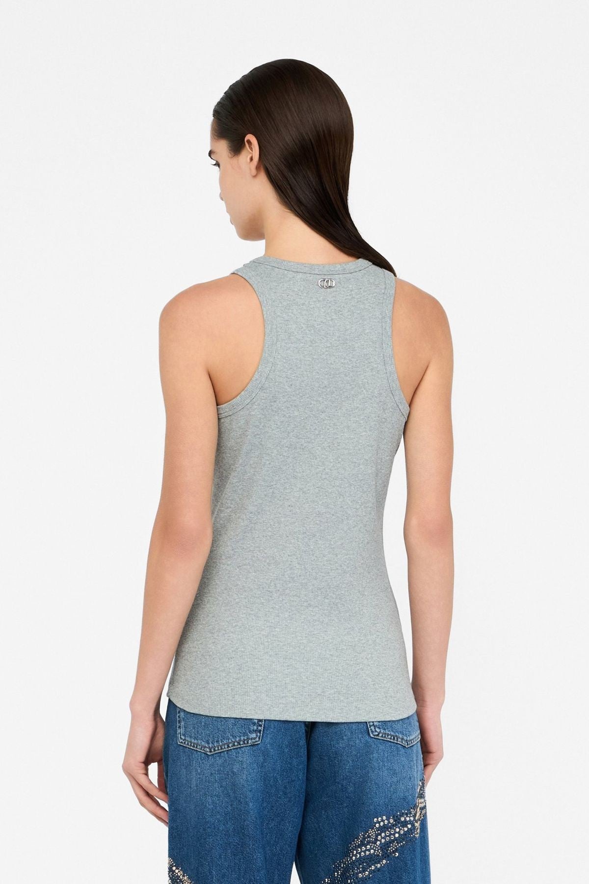 Liu Jo Yakası Taş Aplikeli Atlet