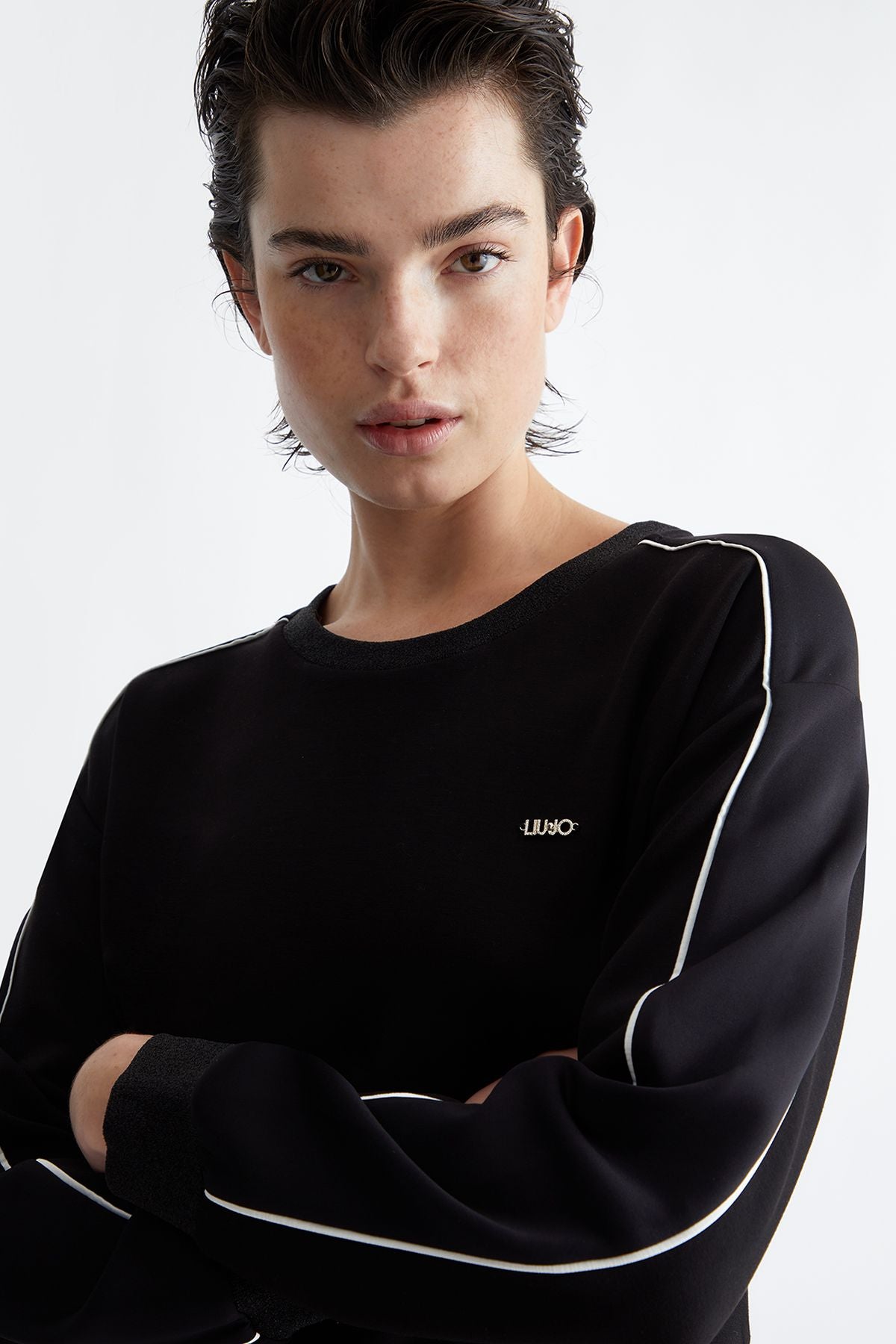 Liu Jo Bisiklet Yaka Scuba Sweatshirt
