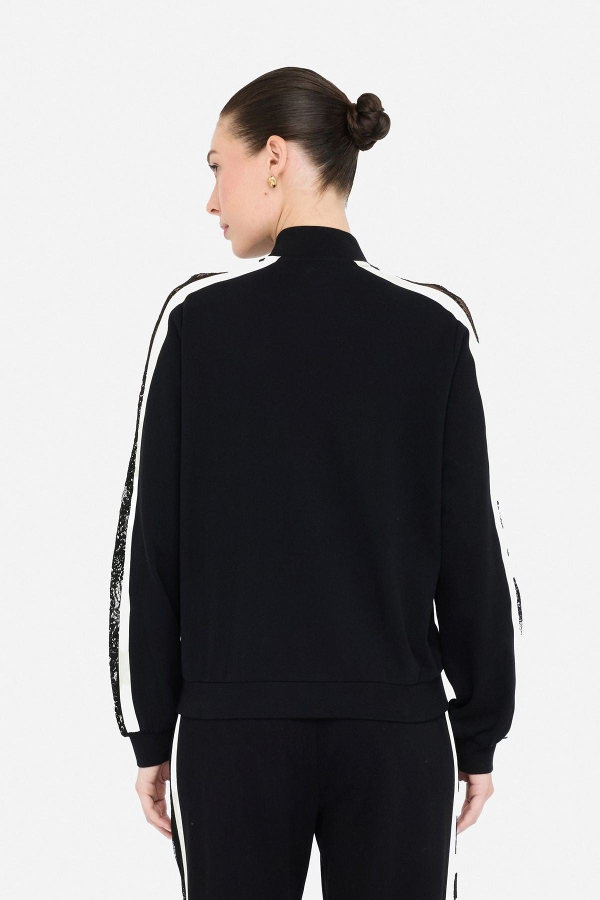 Liu Jo Dantel Detaylı Fermuarlı Sweatshirt