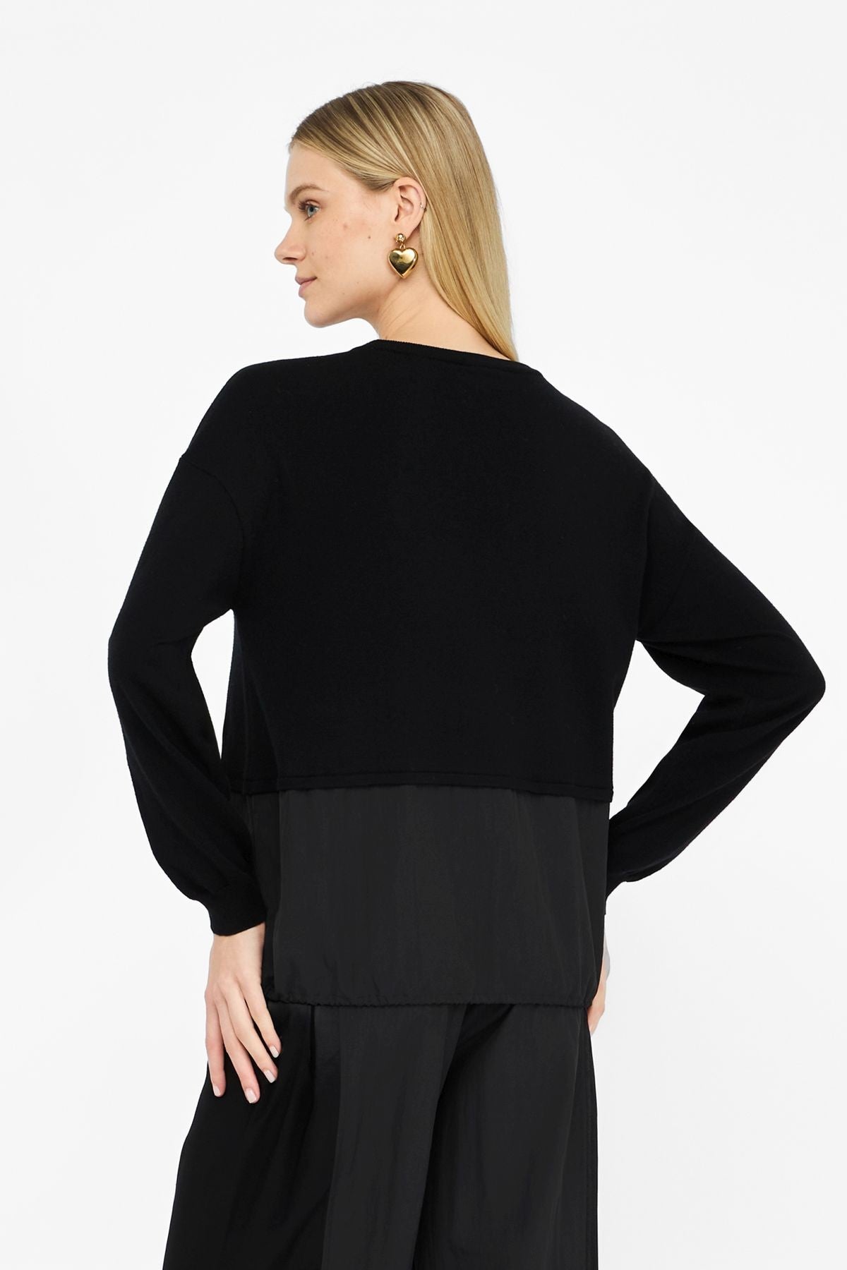 Liu Jom Kapaklı Cep Detaylı Triko