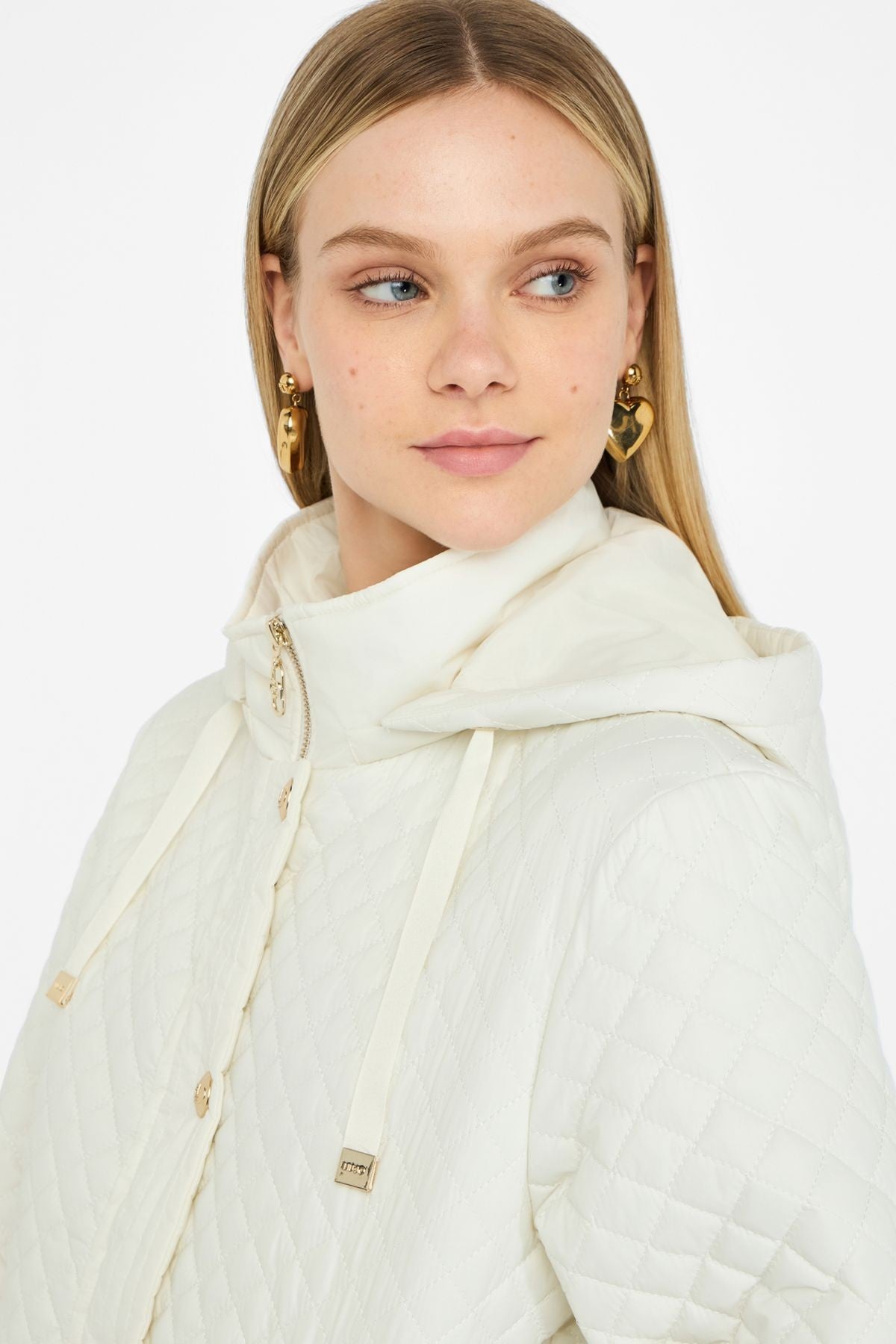 Liu Jo Kapüşonlu Kapitone Mont