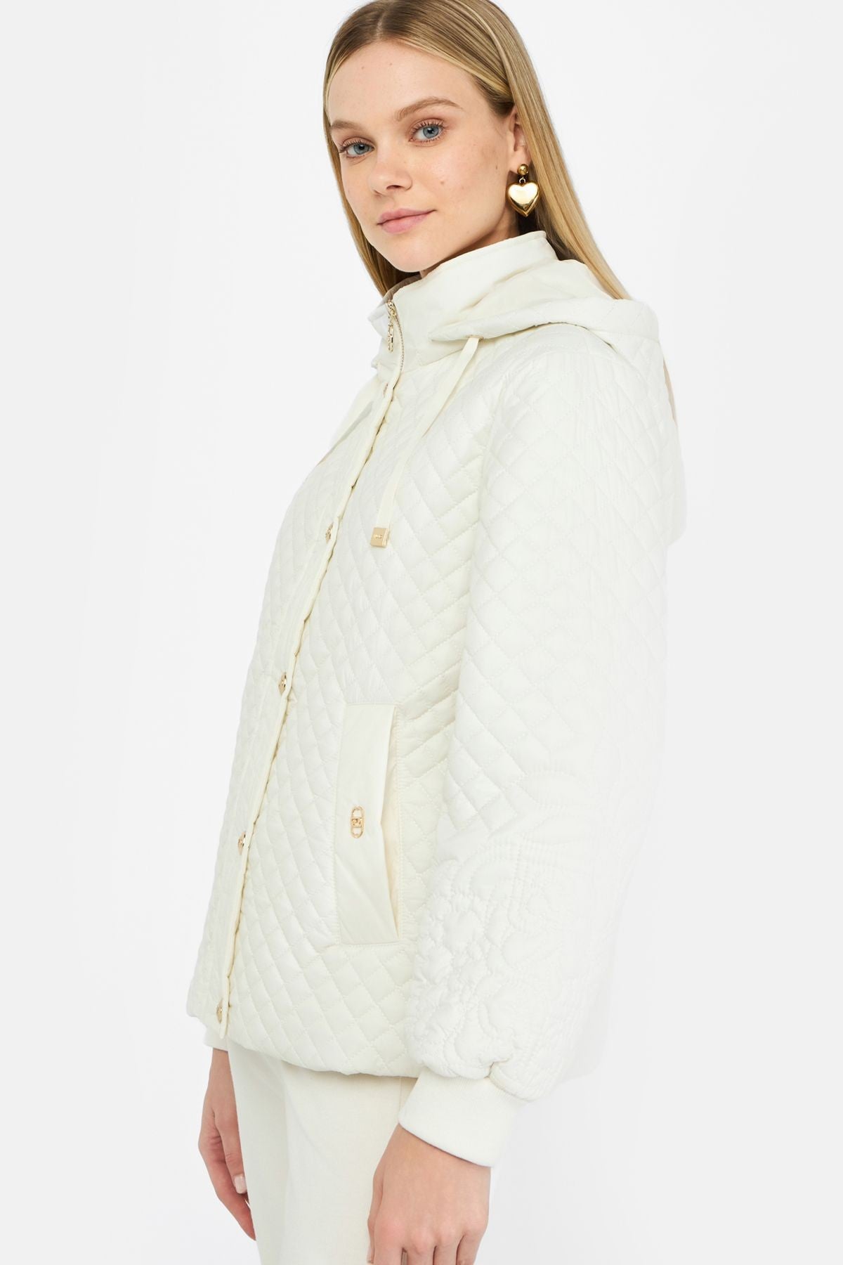 Liu Jo Kapüşonlu Kapitone Mont