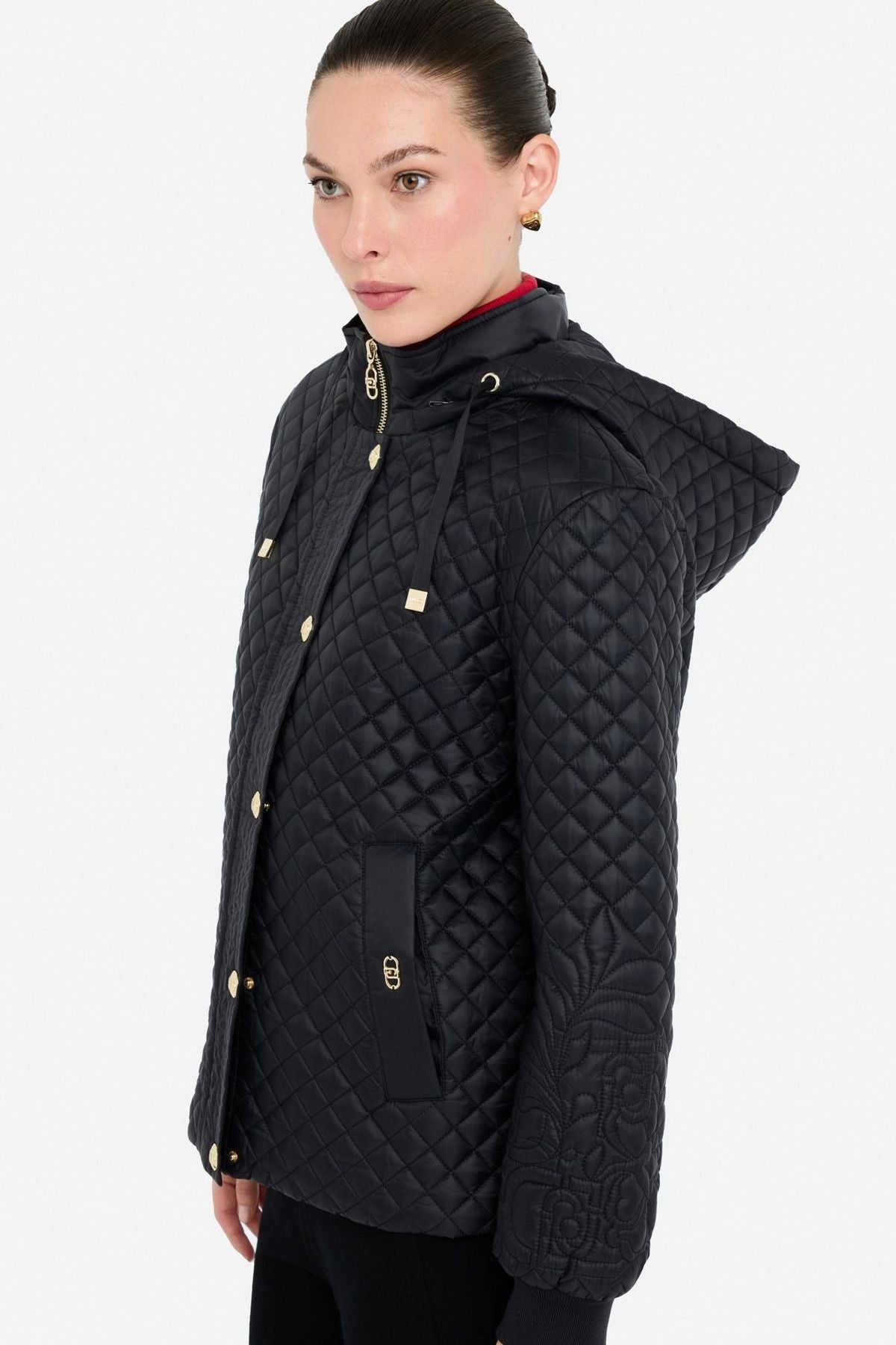 Liu Jo Kapüşonlu Kapitone Mont