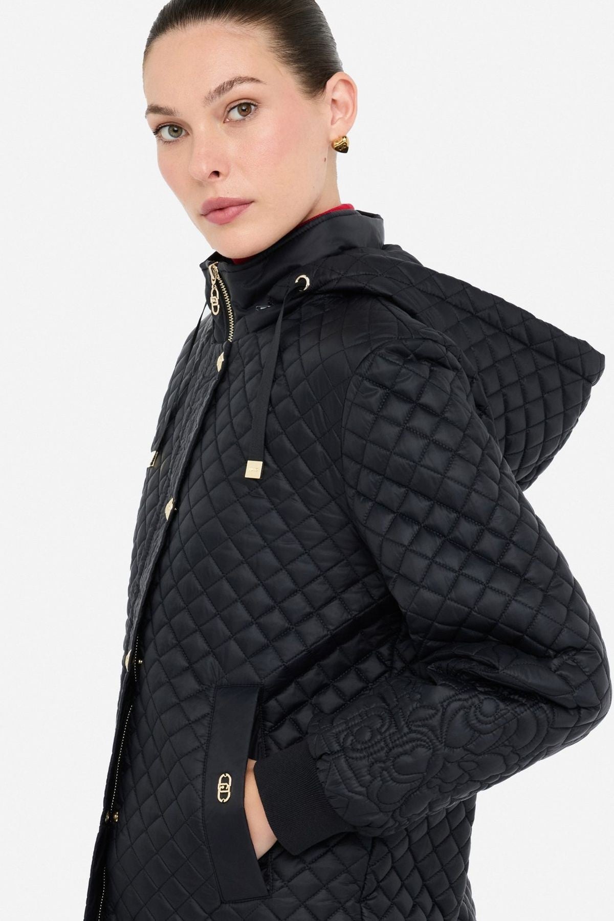 Liu Jo Kapüşonlu Kapitone Mont