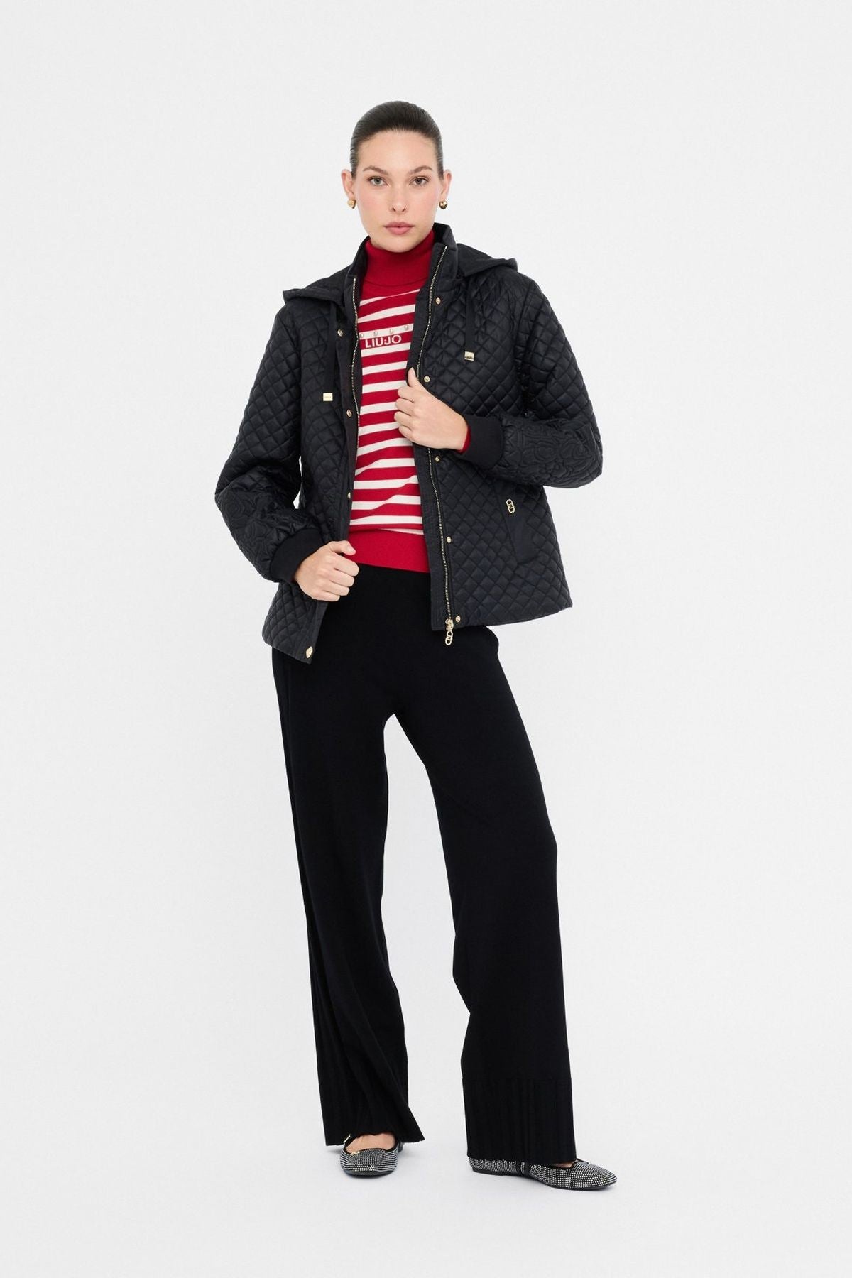 Liu Jo Kapüşonlu Kapitone Mont