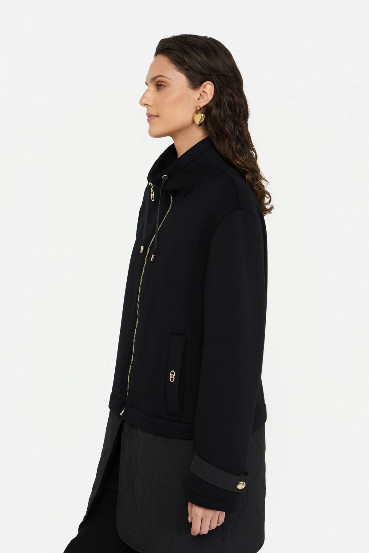 Liu Jo Scuba Kumaş, Altı Çıkabilen Kapitone Mont