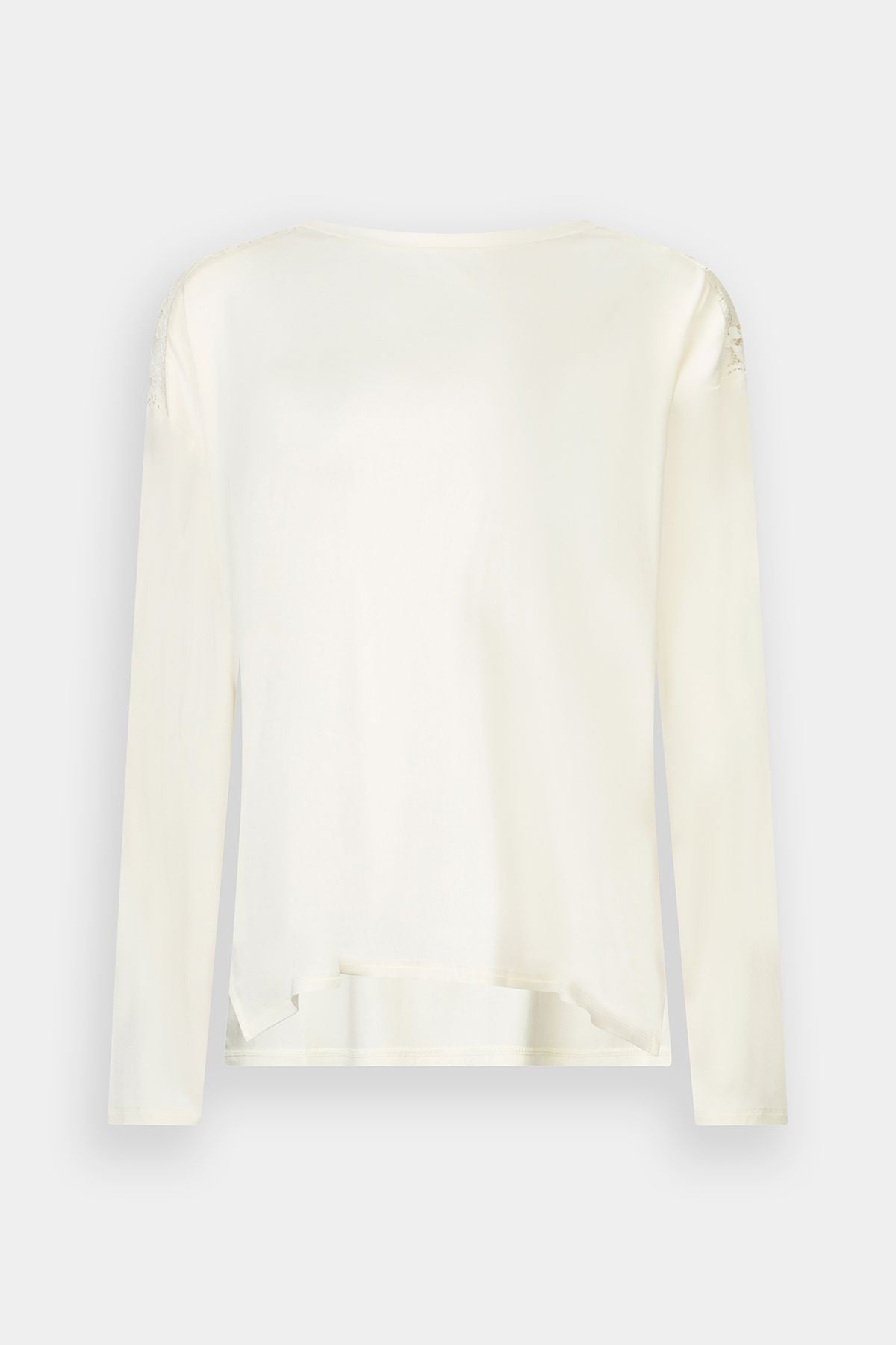 Liu Jo Omuzu Dantelli Uzun Kollu T.shirt