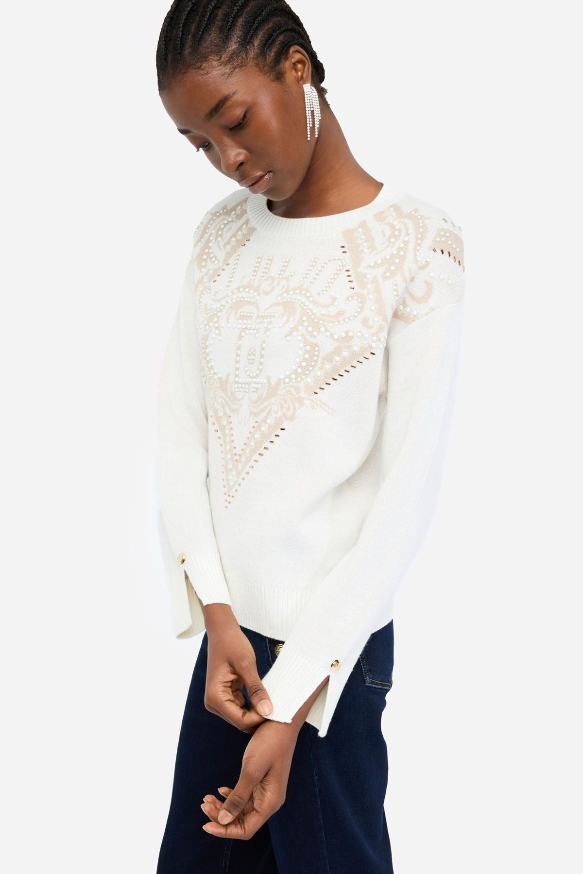 Liu Jo Jakarlı Yün Triko