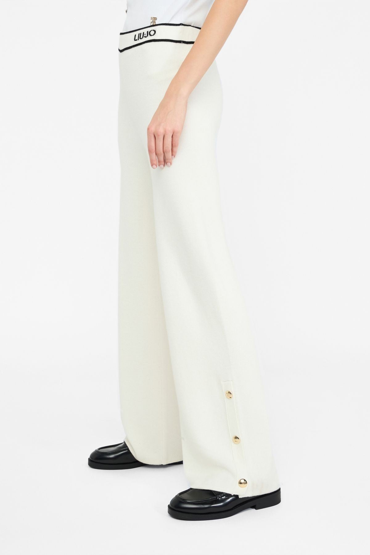 Liu Jo Metral Düğmeli Triko Pantolon