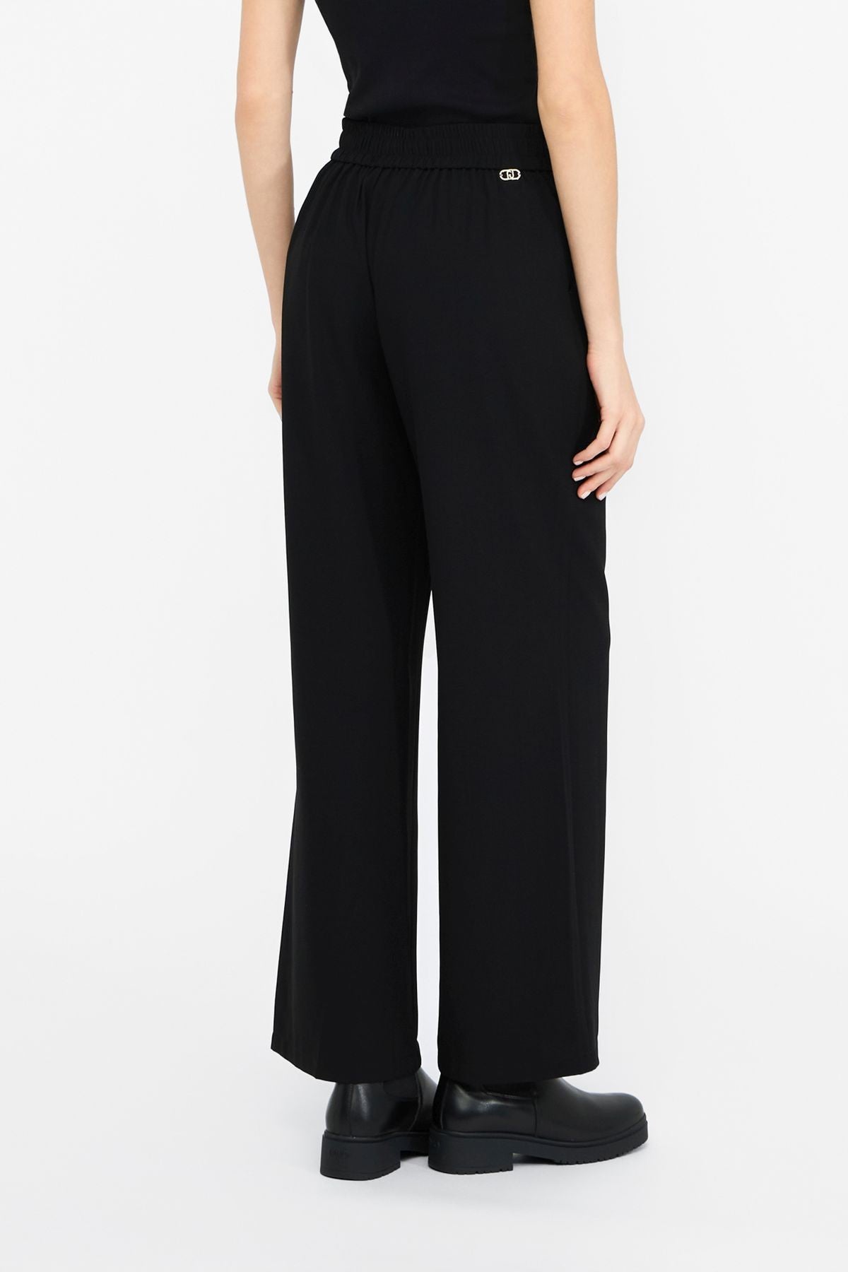 Liu Jo Beli Lastikli Krep pantolon