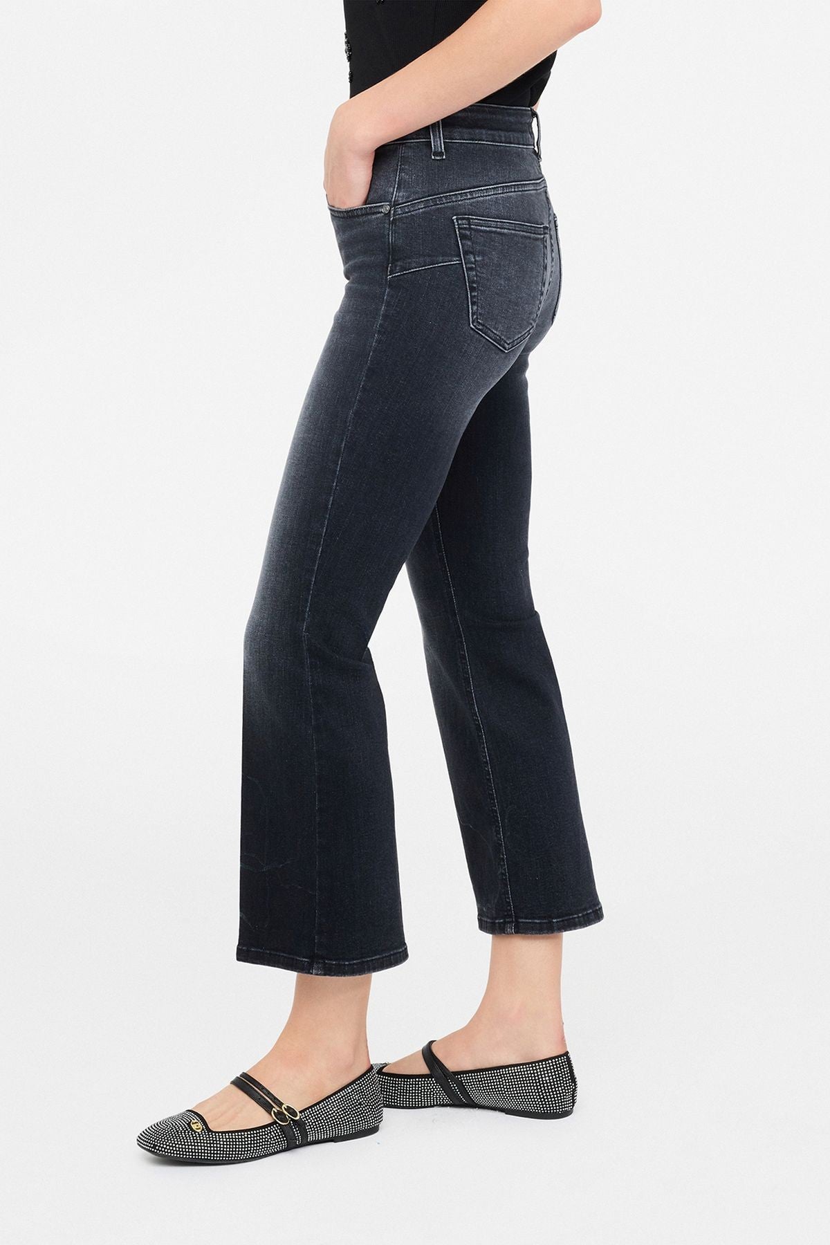 Liu Jo Bootcut Kısa Paça Jean