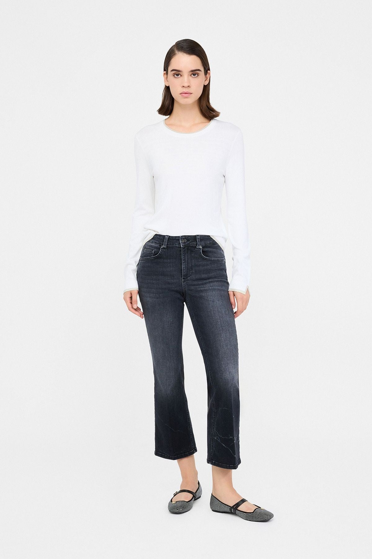 Liu Jo Bootcut Kısa Paça Jean