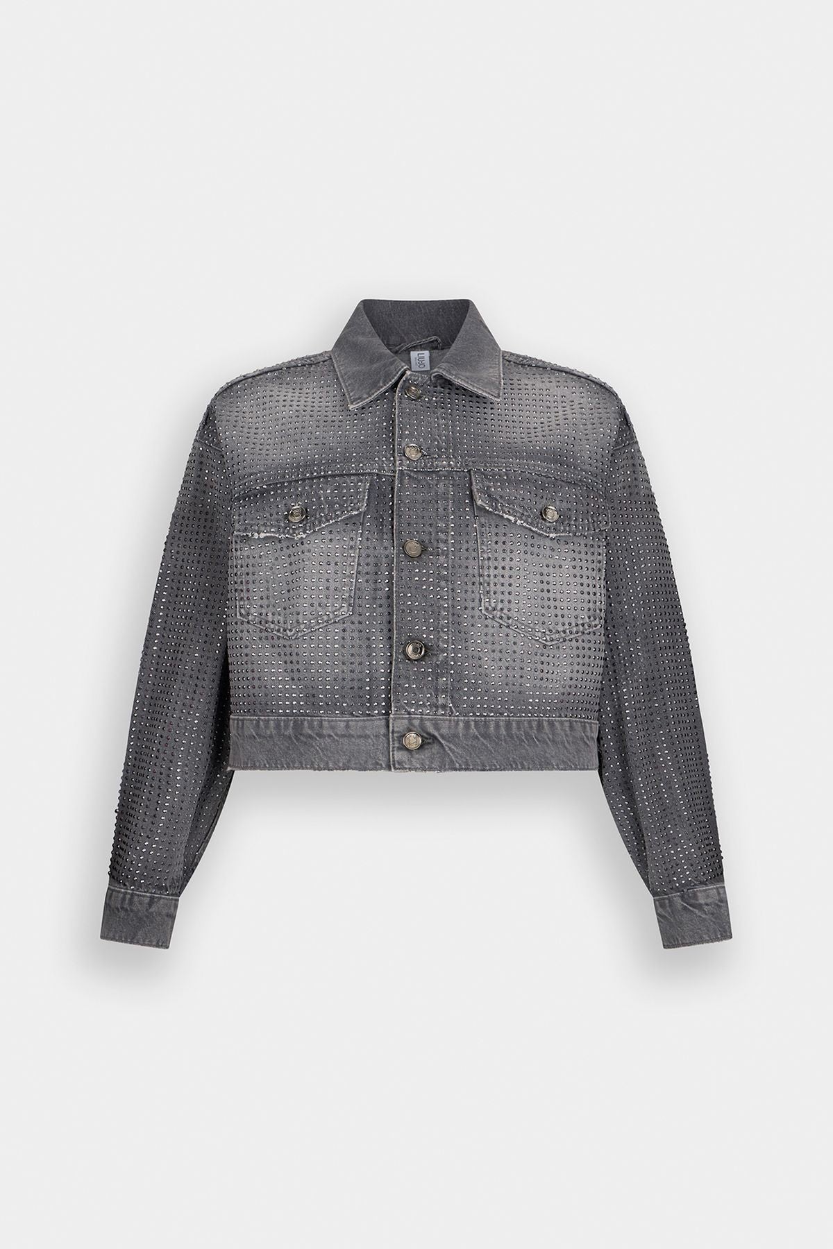 Liu Jo Gri Taşlı Jean Ceket