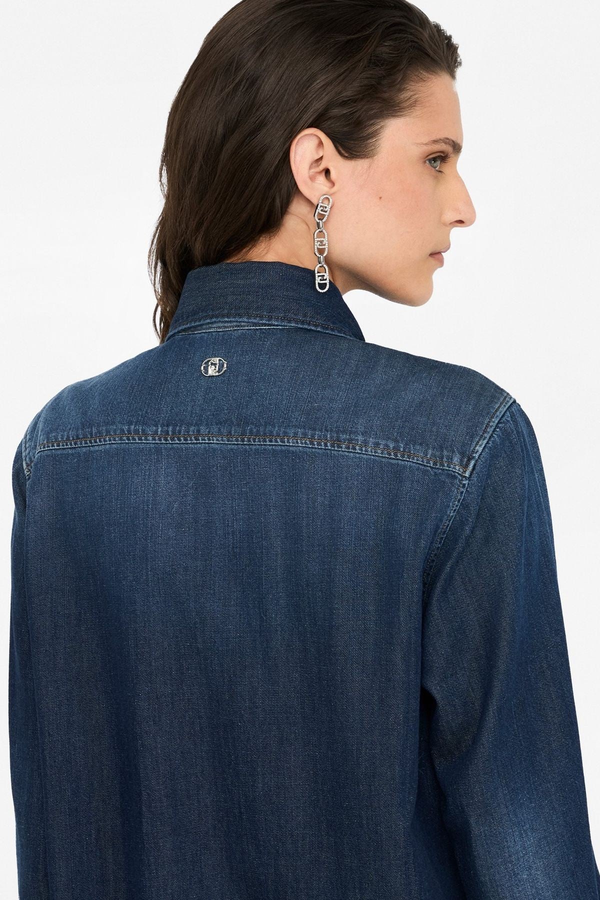 Liu Jo Dantelli Denim Gömlek