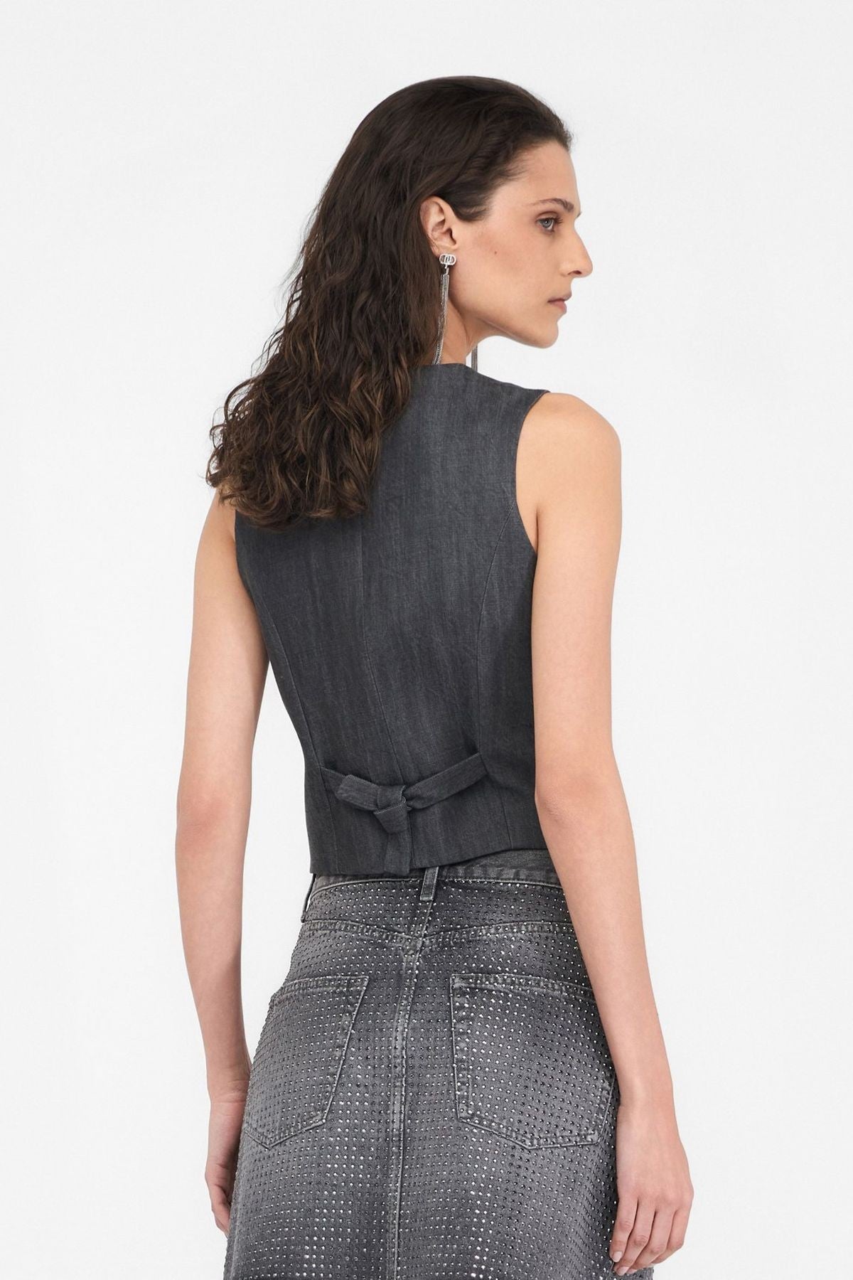 Liu Jo Lyocel Kumaş Yelek