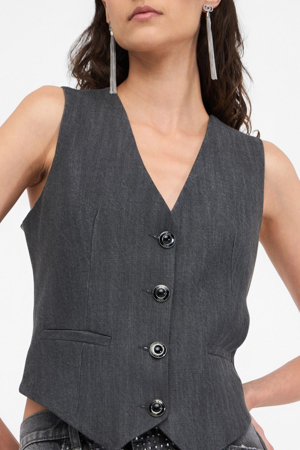 Liu Jo Lyocel Kumaş Yelek