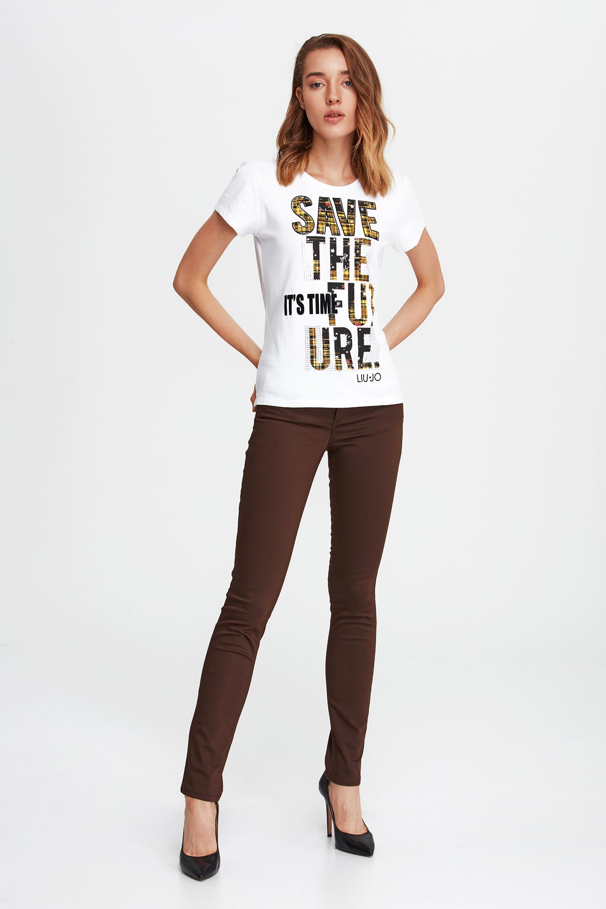 Liu.Jo Normal Bel Dar Kesim Pantolon