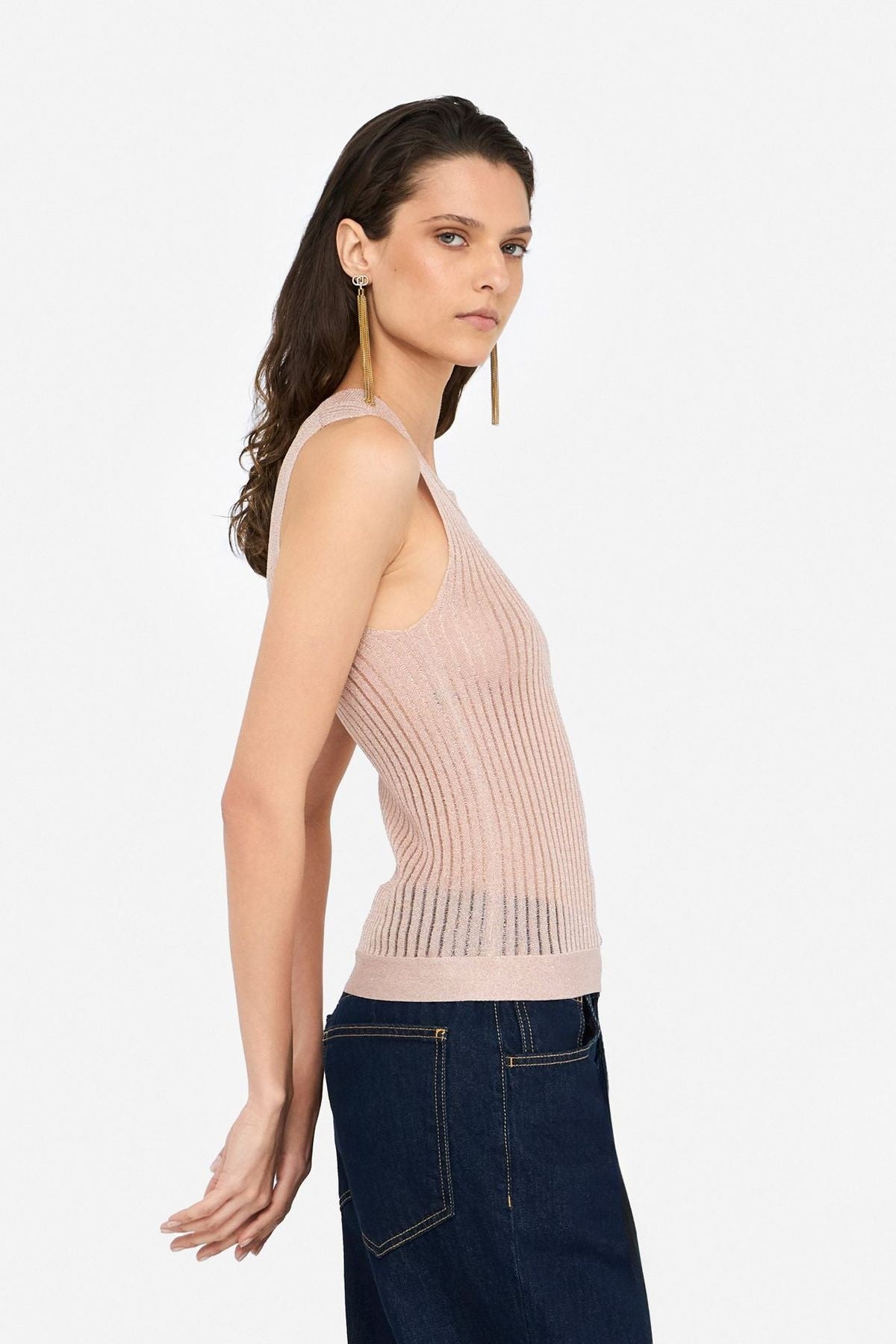 Liu Jo Lurex Kolsuz Triko