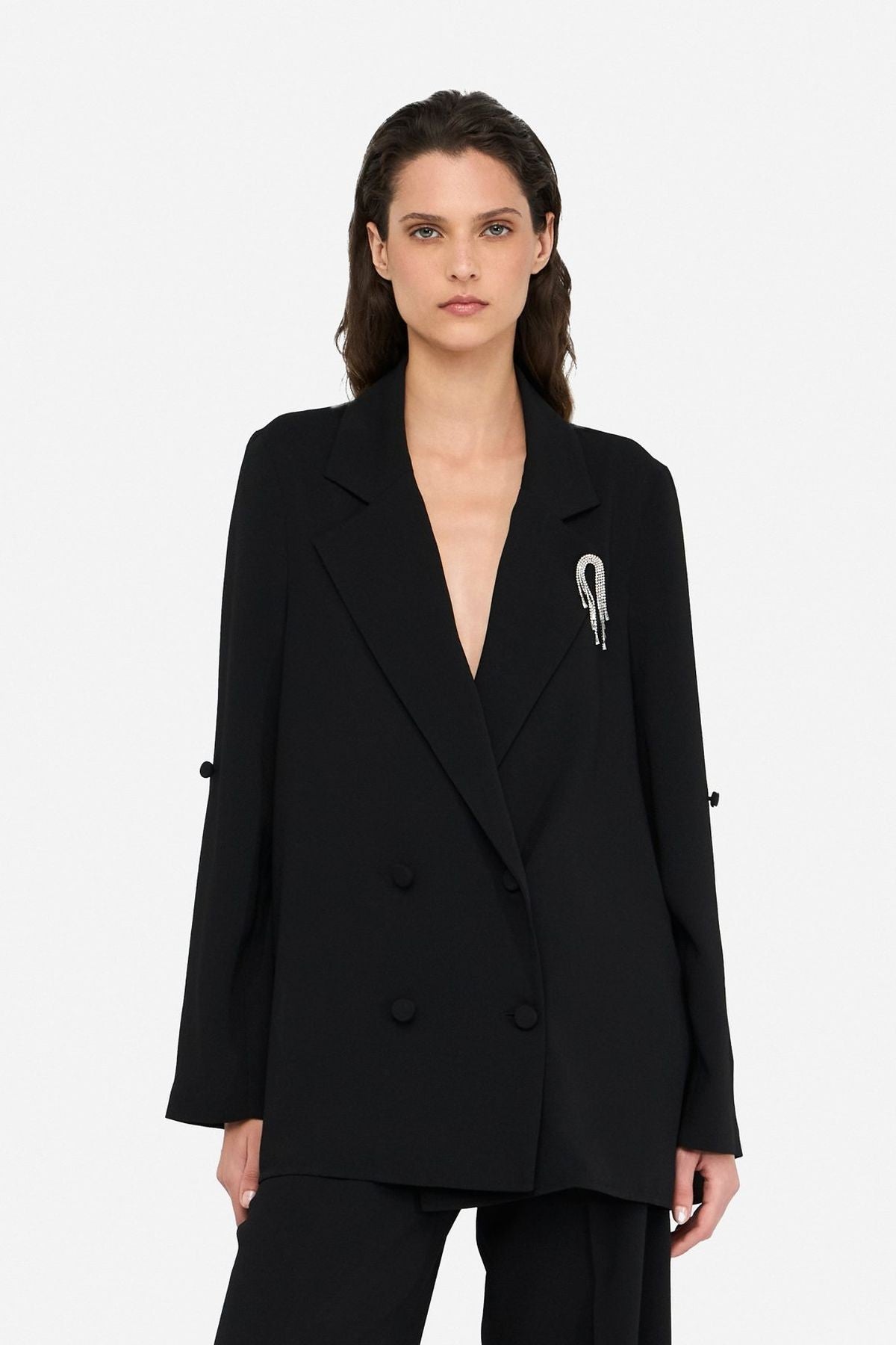 Liu Jo Sırtı Şifon Blazer Ceket