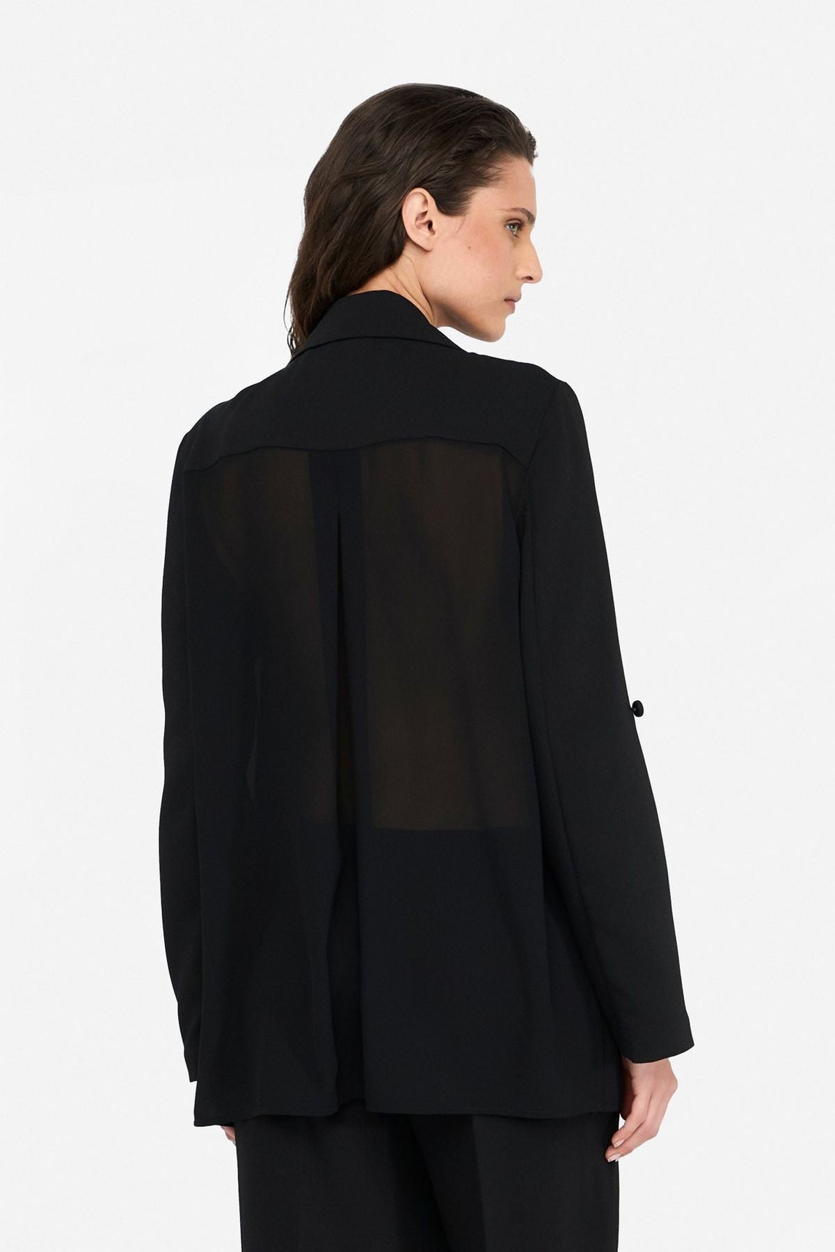 Liu Jo Sırtı Şifon Blazer Ceket