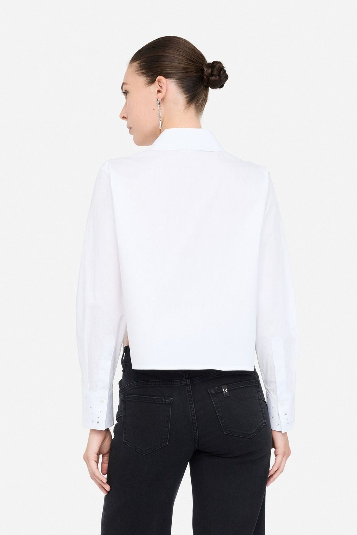 Liu Jo Poplin Taşlı Gömlek